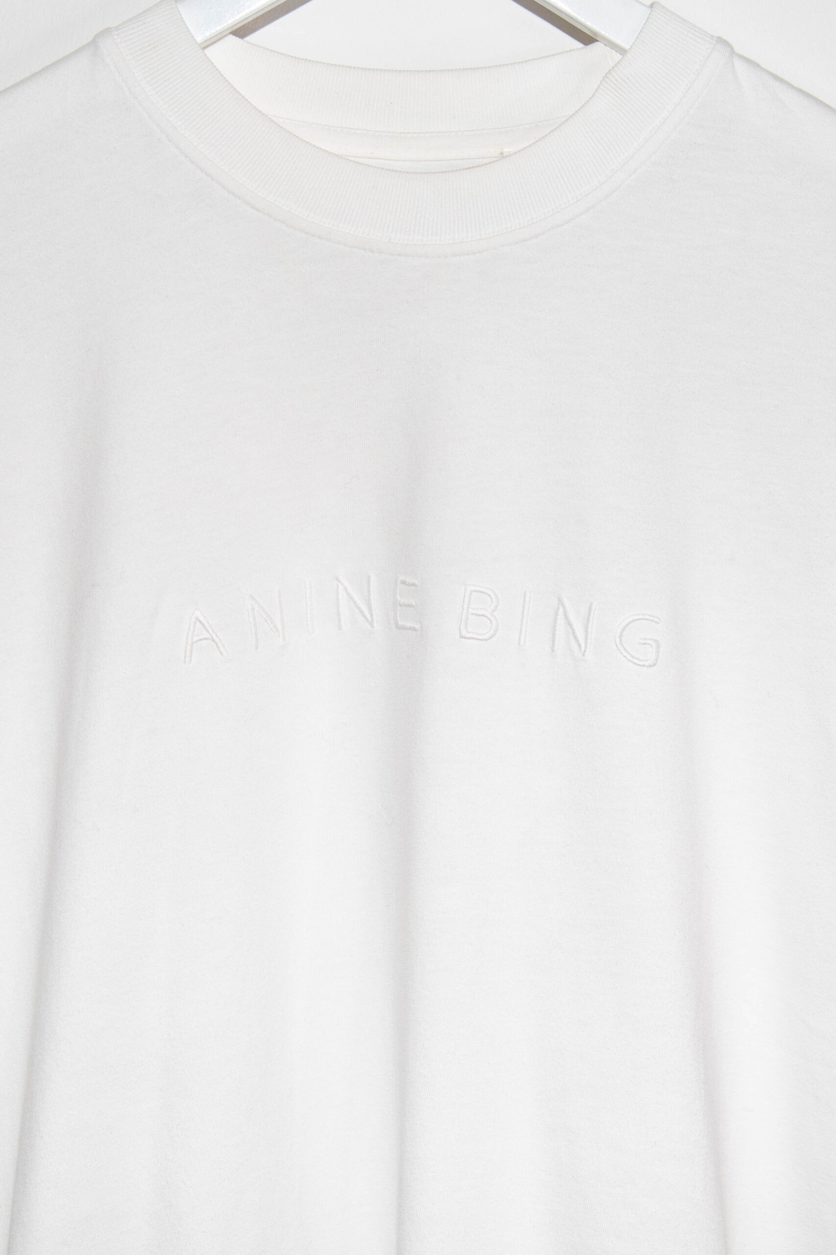 Anine Bing T-Shirt mit Logo in Weiß