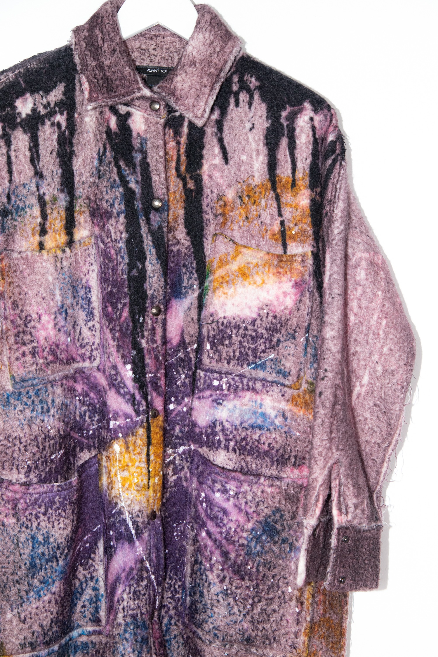 AVANT TOI Mantel mit abstraktem Muster in Lila