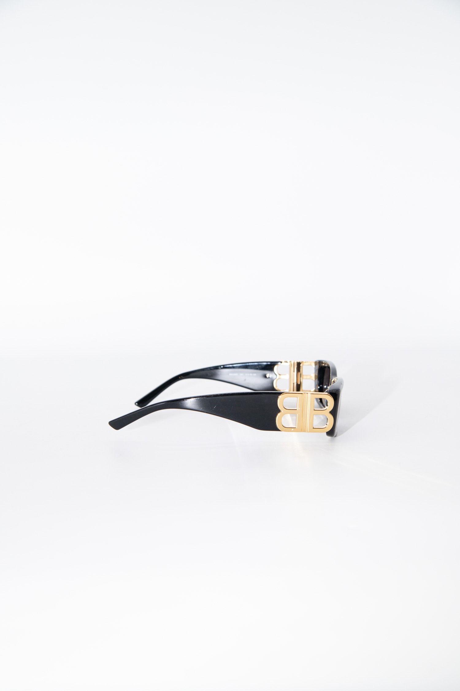 Balenciaga "Dynasty Rectangle" Sonnenbrille in Schwarz
