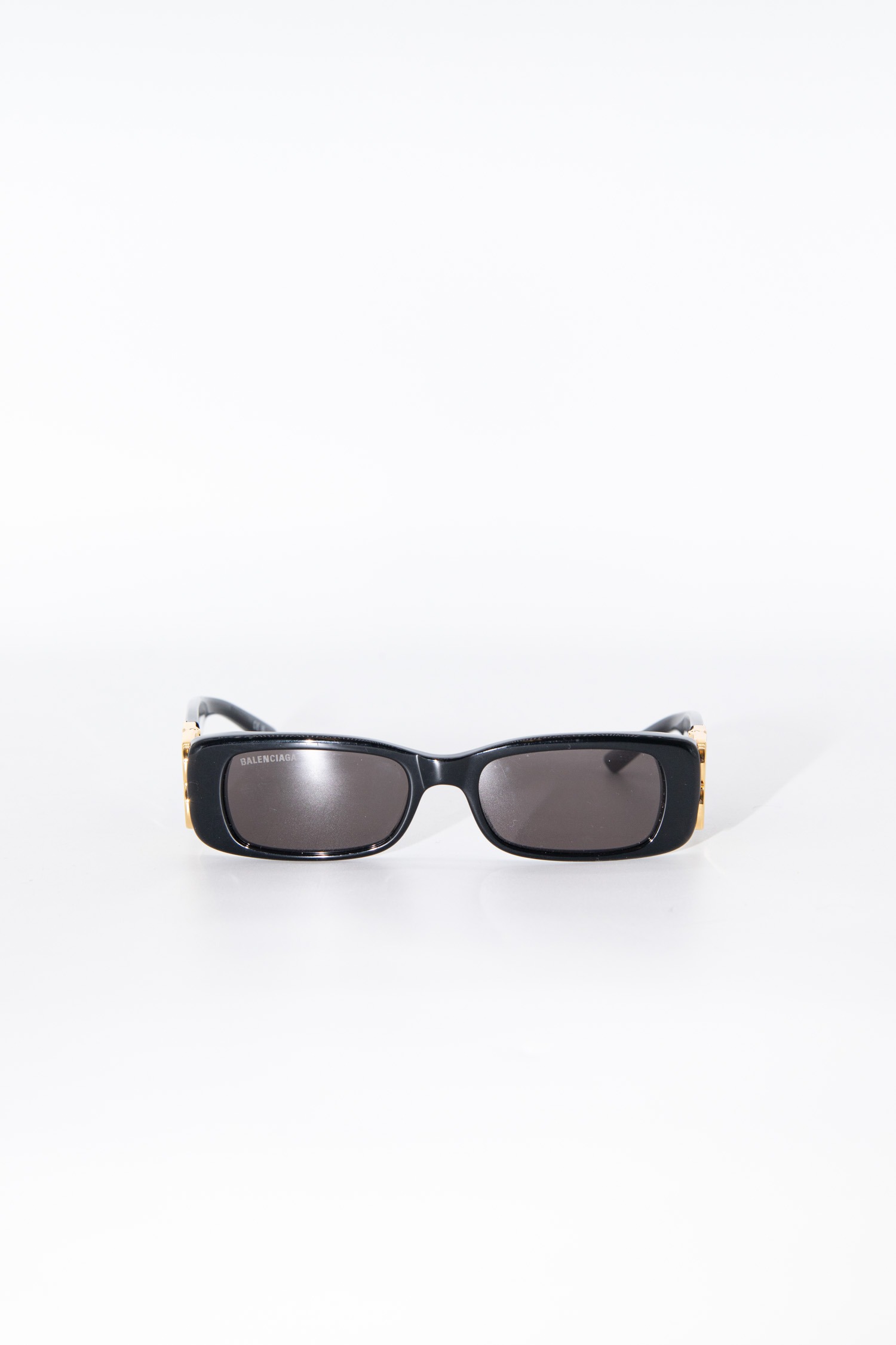 Balenciaga "Dynasty Rectangle" Sonnenbrille in Schwarz