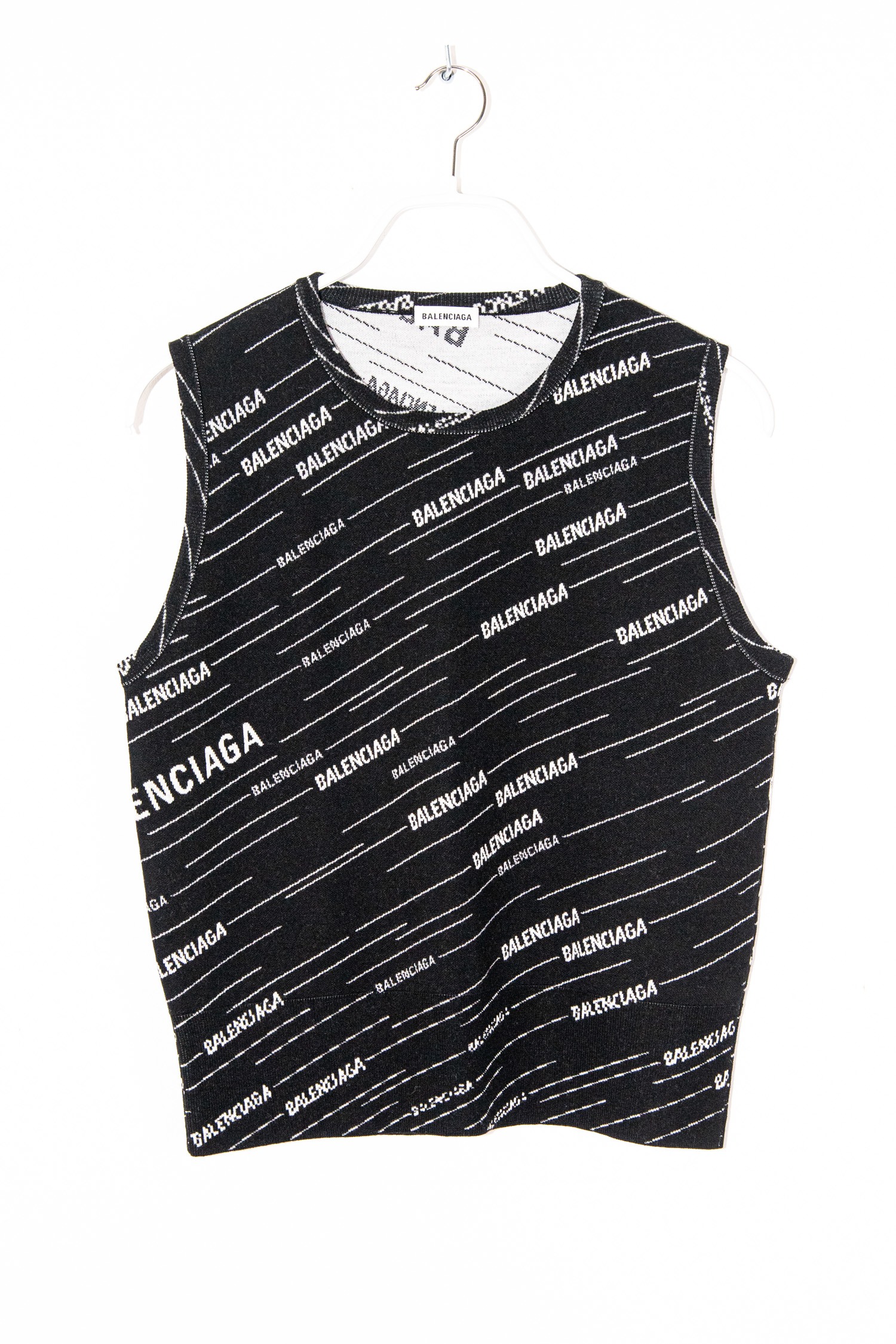 Balenciaga Pullunder in Schwarz und Ecru