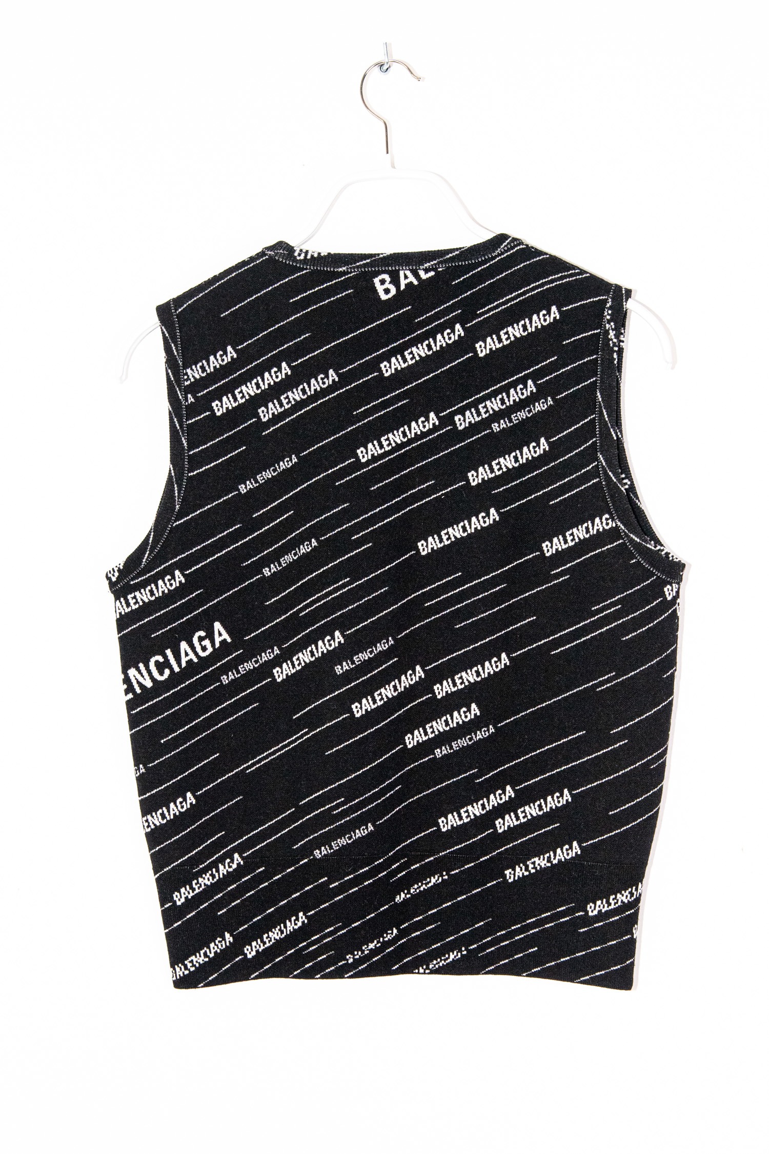 Balenciaga Pullunder in Schwarz und Ecru