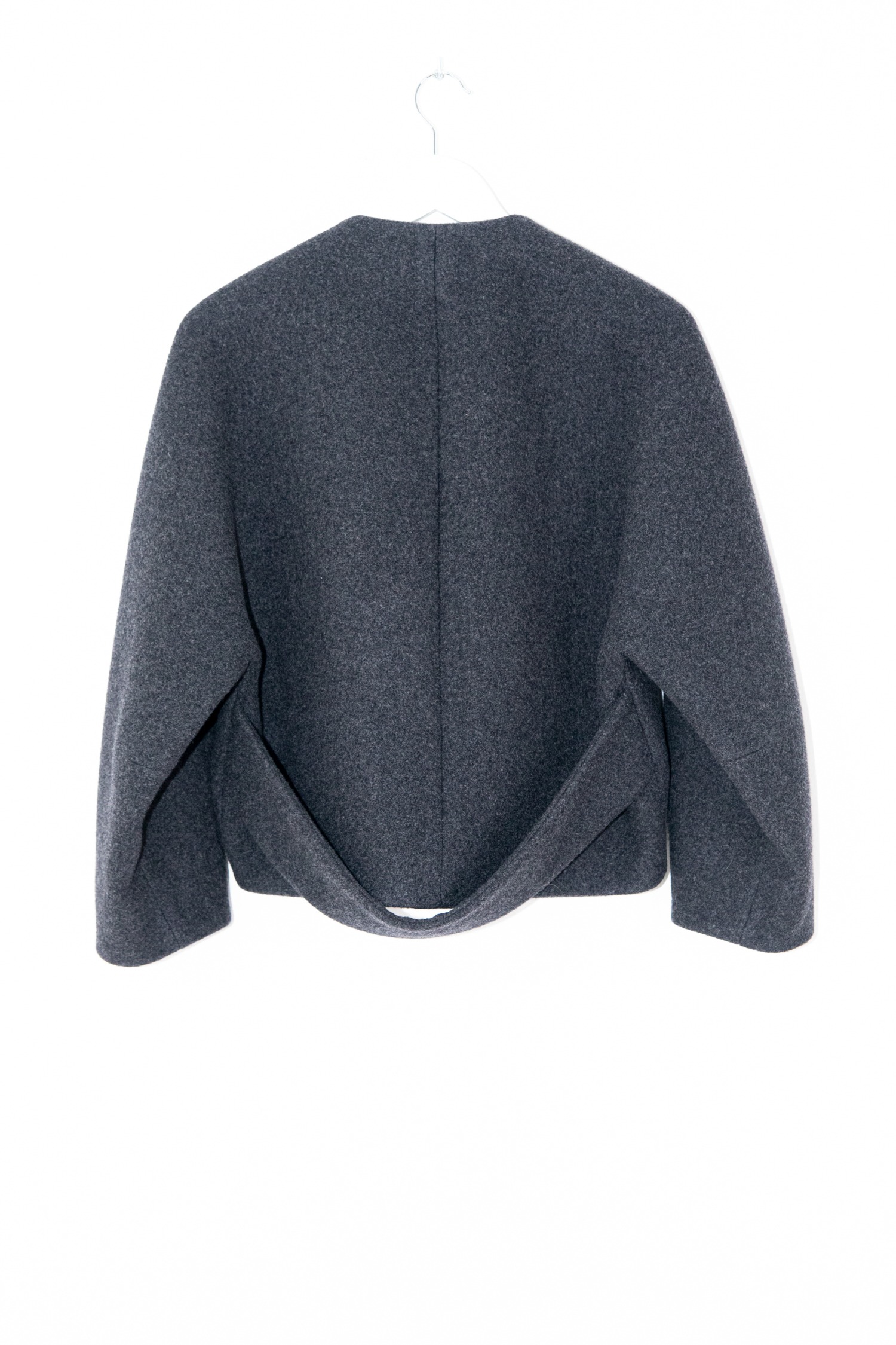 Balenciaga Dufflecoat Jacke in Dunkelgrau