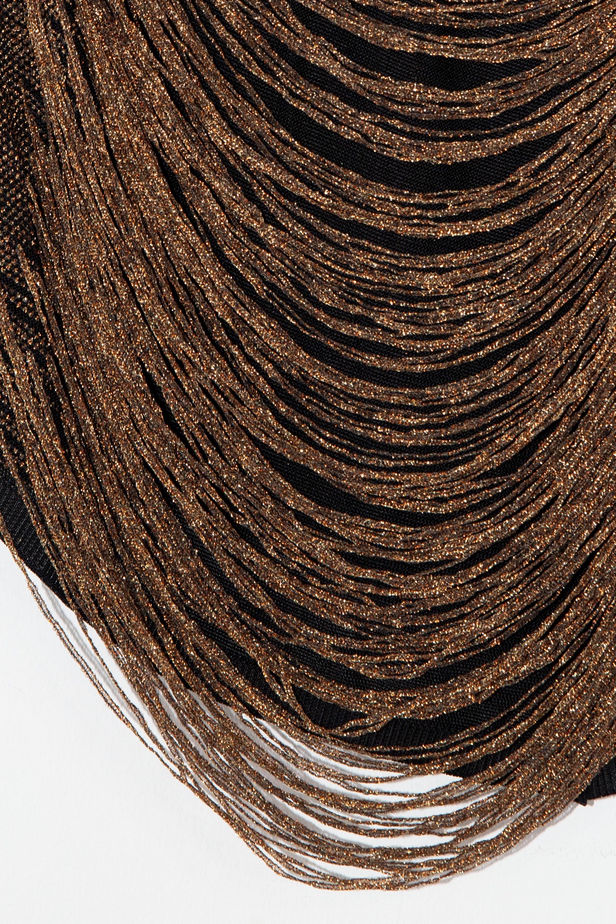 Balmain Minirock in Schwarz und Gold