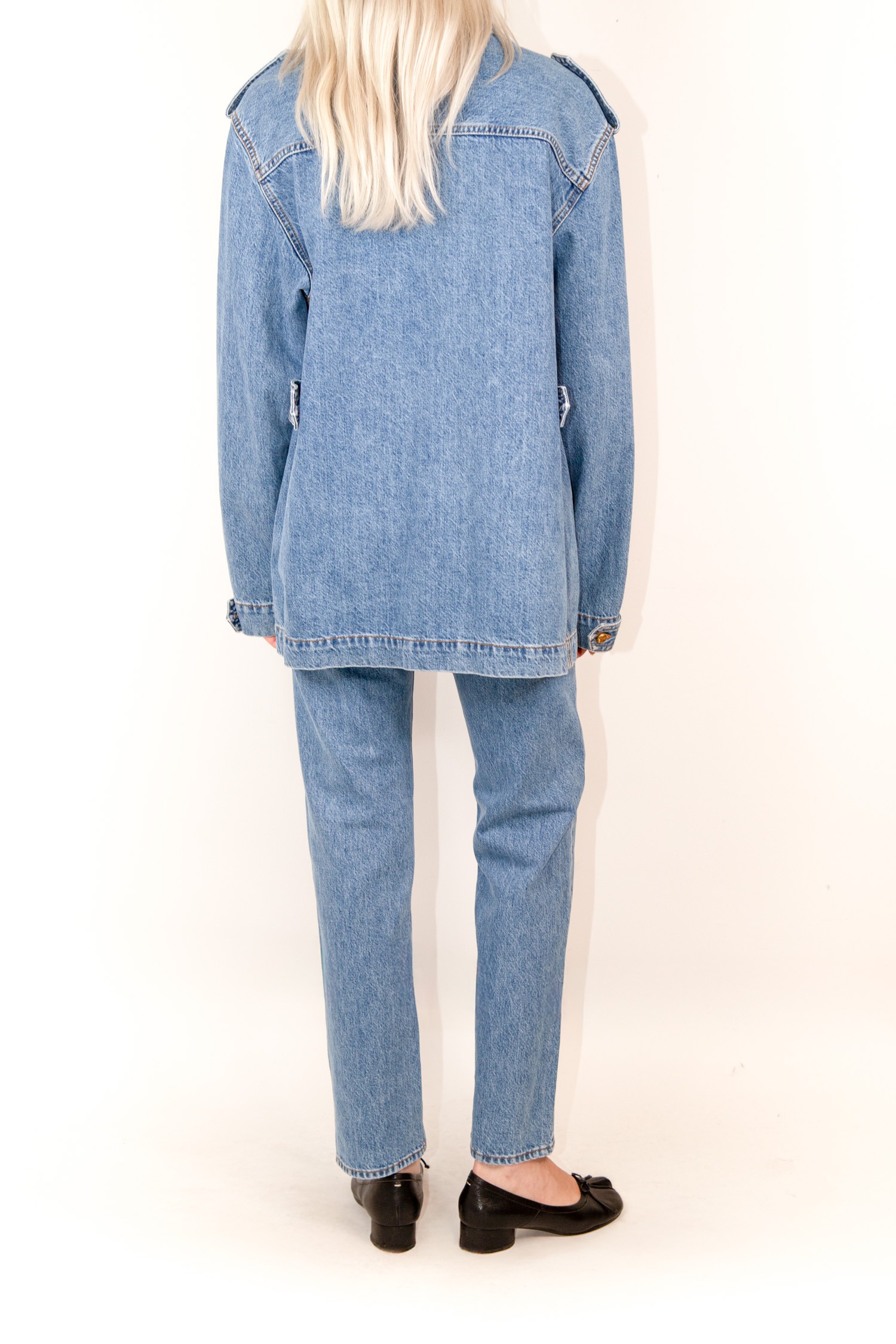 Blazé Milano Set aus Jacke und Hose aus Denim