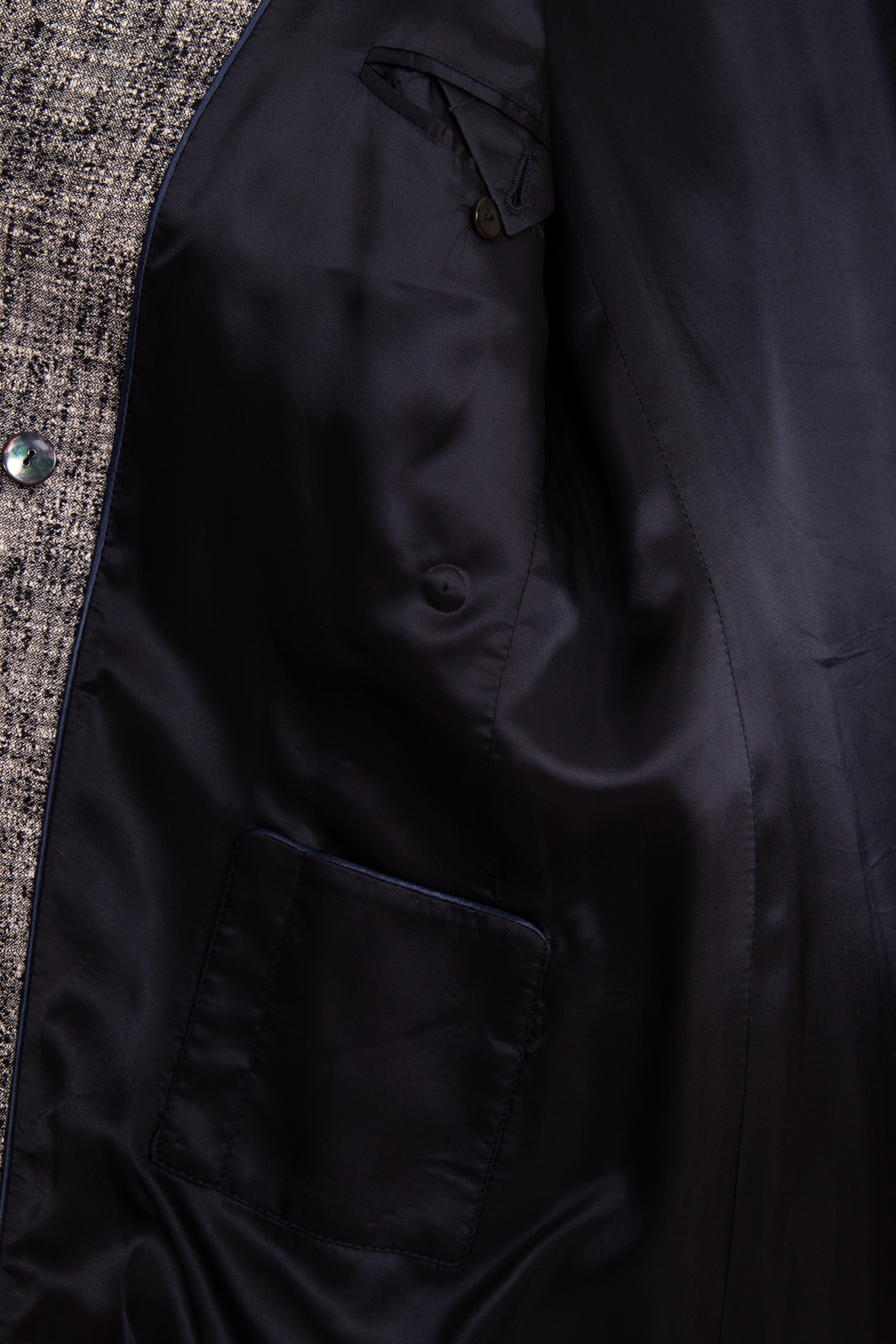 Blazé Doppelreihiger Blazer aus Wollmischung in Schwarz und Weiß