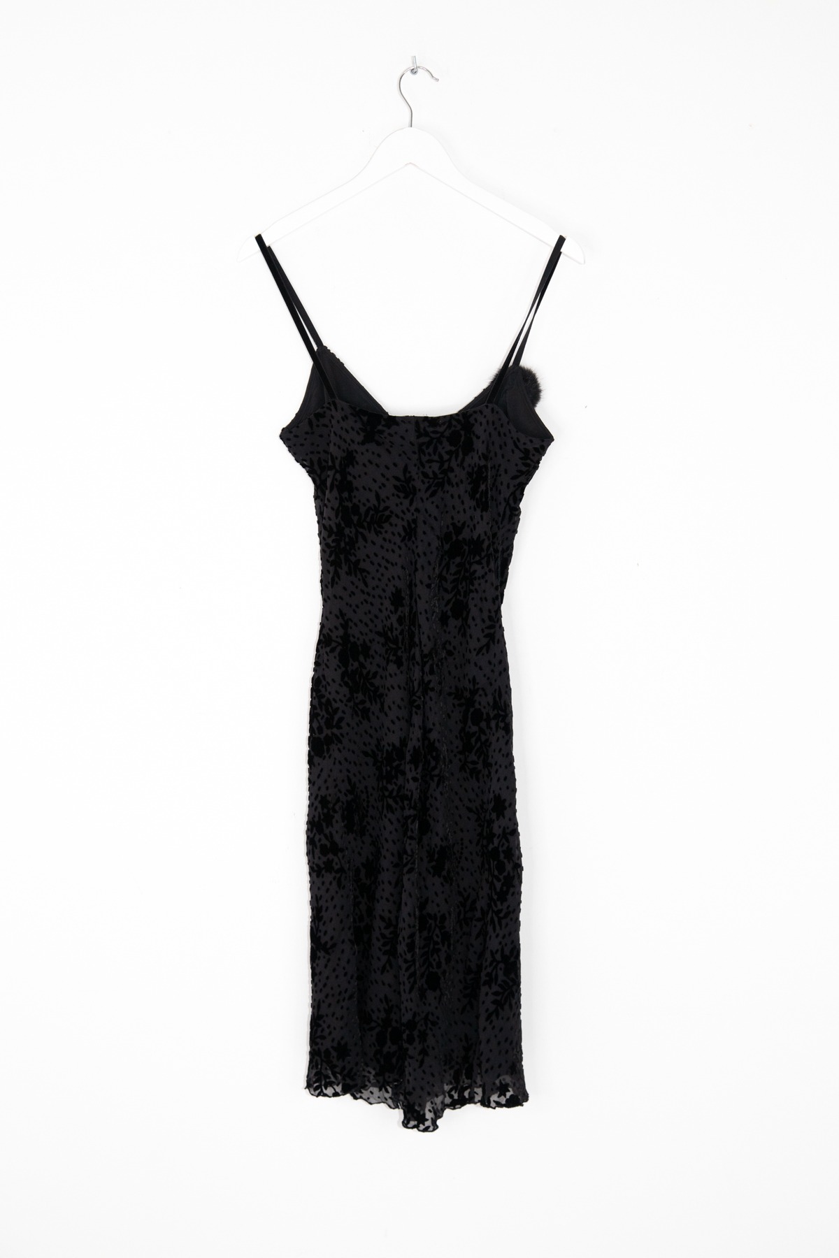 Blugirl Minikleid in Schwarz mit Flockprint in Schwarz