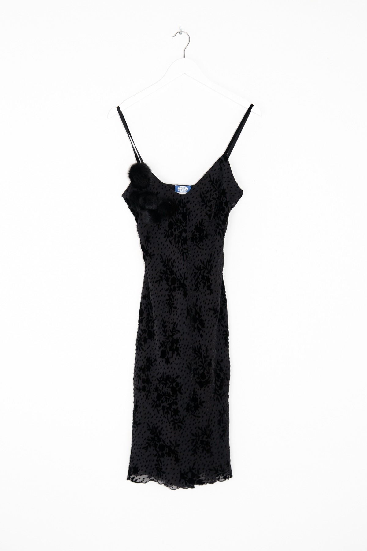 Blugirl Minikleid in Schwarz mit Flockprint in Schwarz