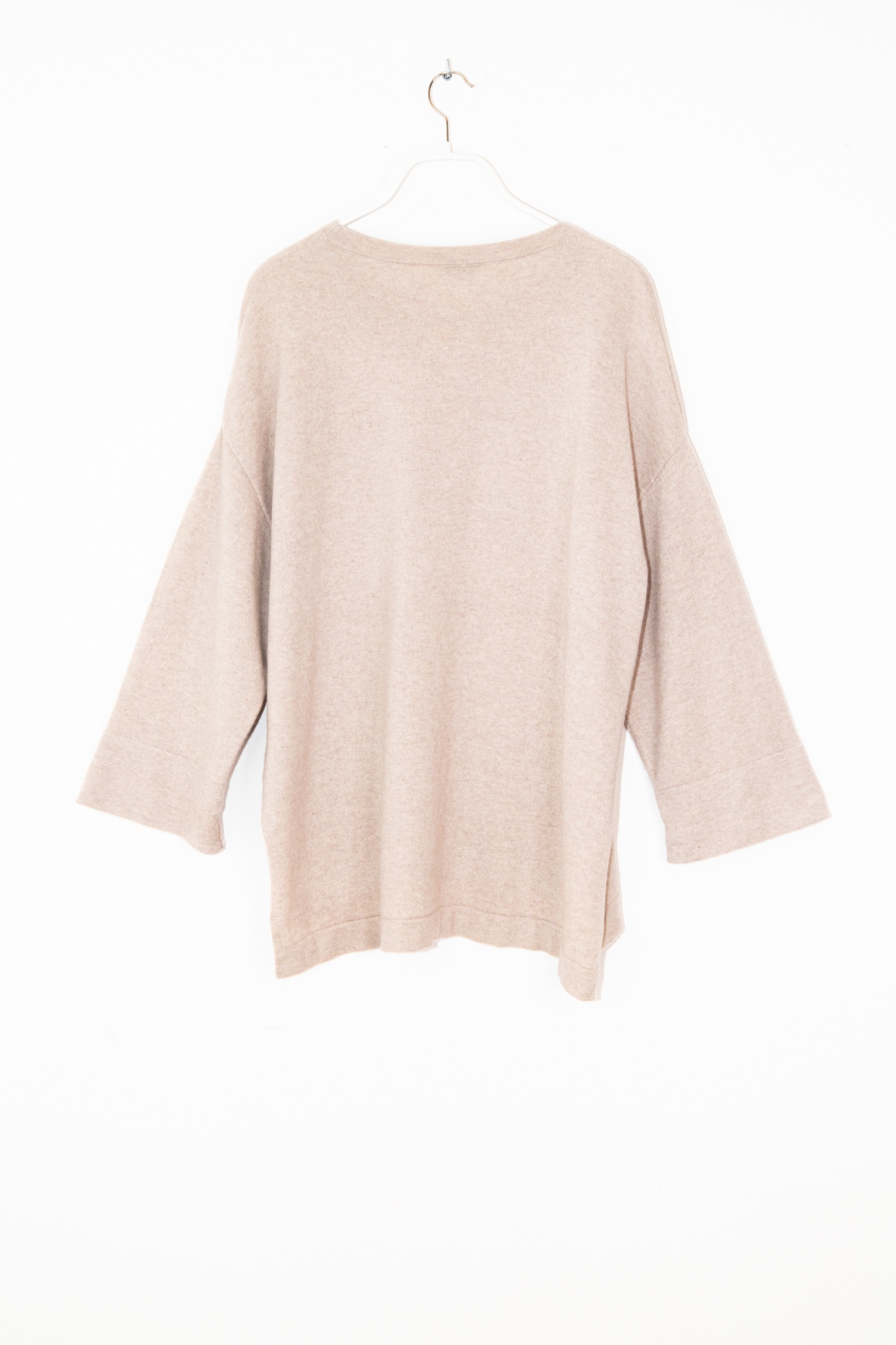Brunello Cucinelli Kaschmir Pullover in Beige und Silber