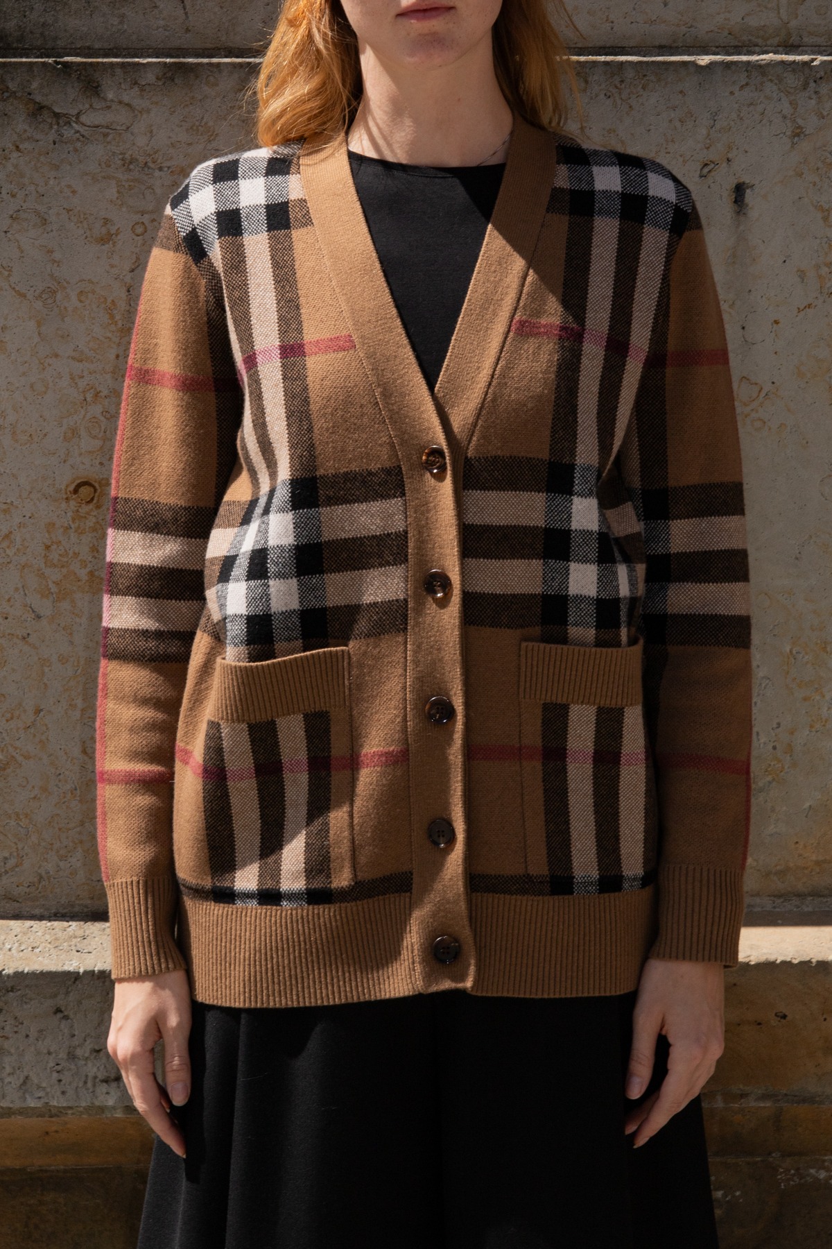 Burberry Cardigan mit Karomuster