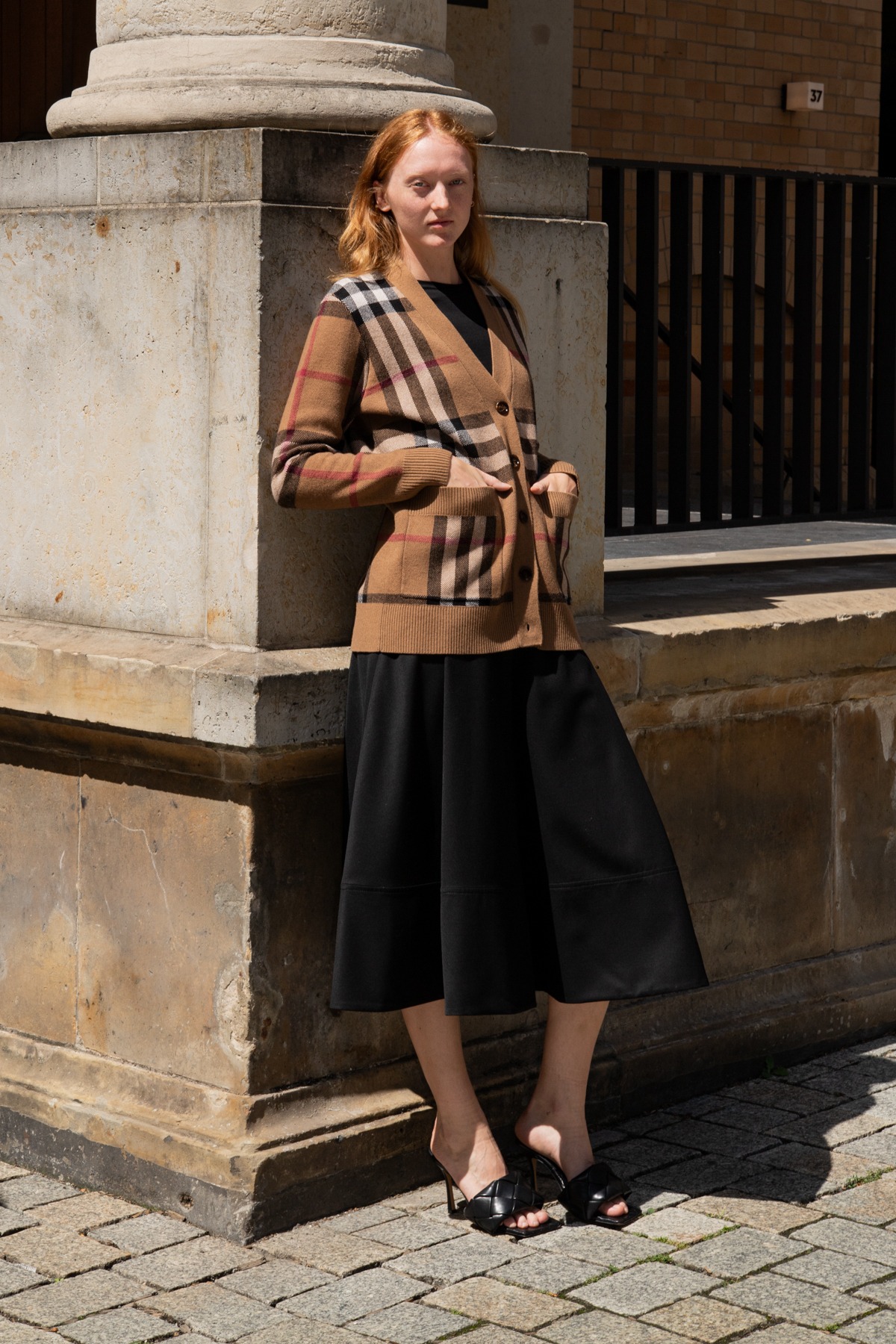 Burberry Cardigan mit Karomuster