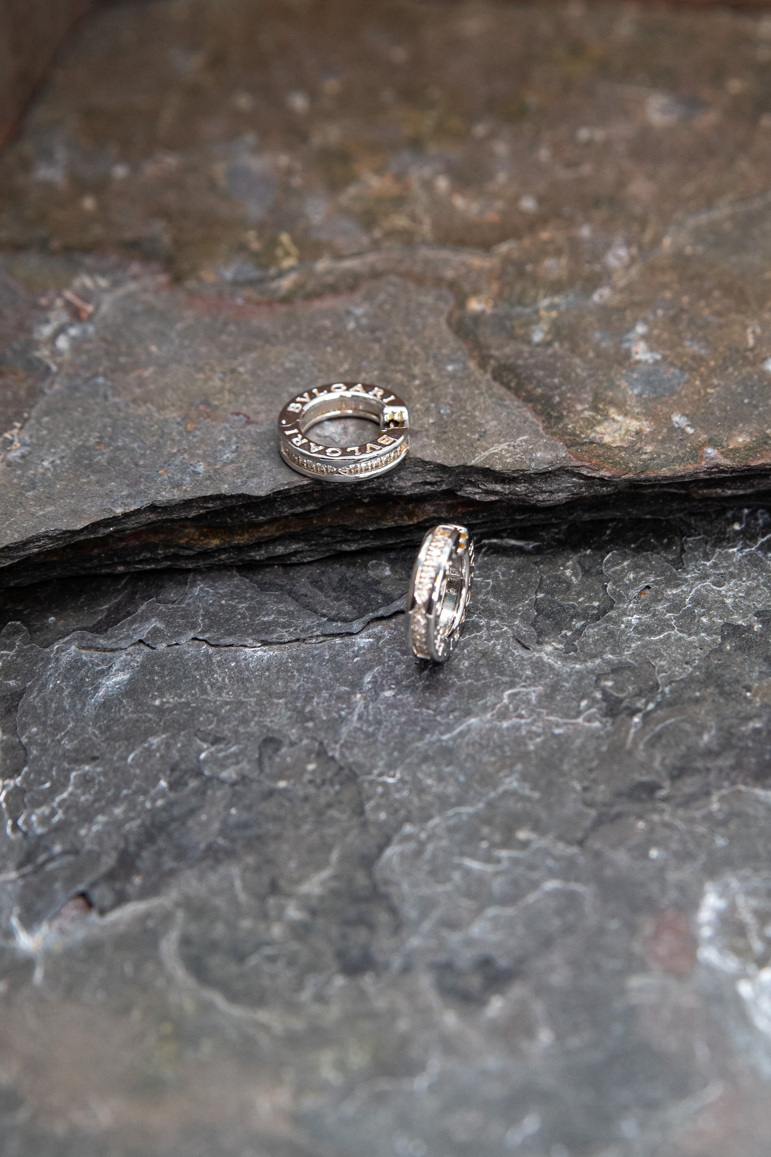 Bvlgari "B.zero1" Ohrringe in Silber