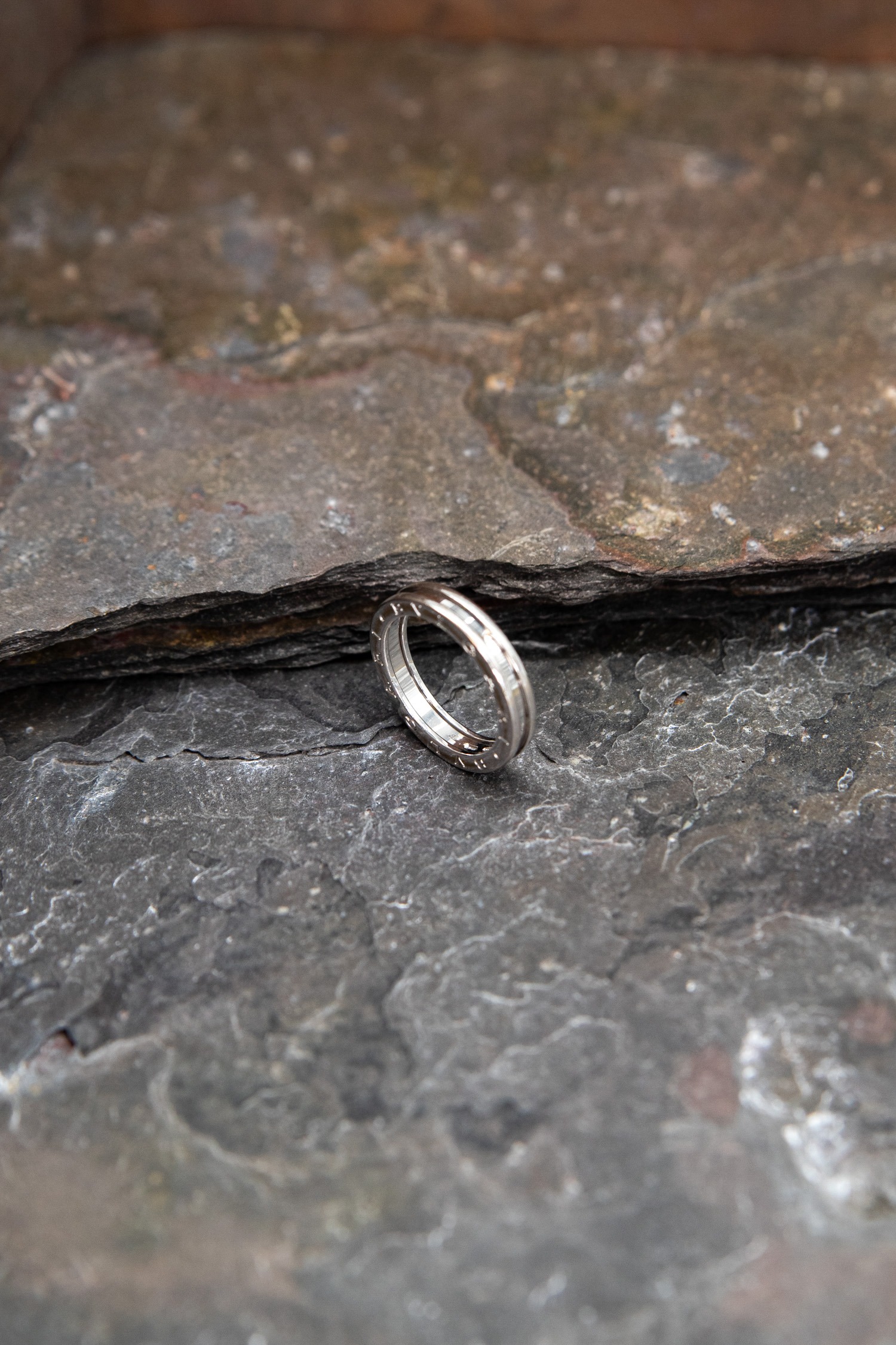 Bvlgari "B.zero1" 1-Band-Ring in Silber