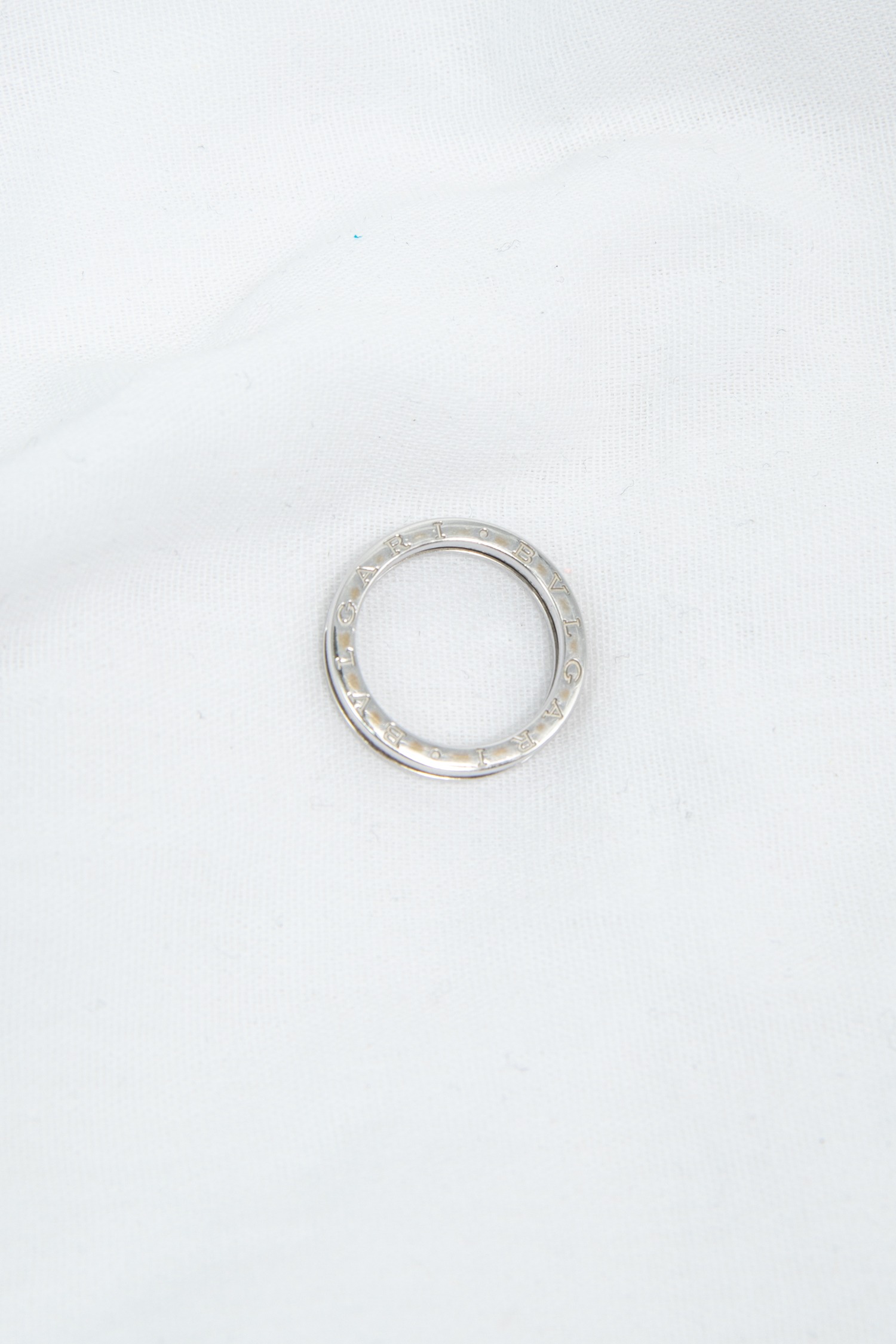 Bvlgari „B.zero1“ 1-Band-Pavé-Ring 18 Karat Weißgold