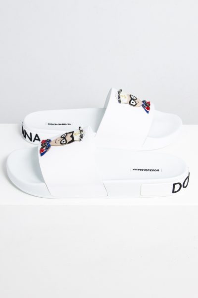 Dolce & Gabbana Pantoletten mit Matrosen-Motiv