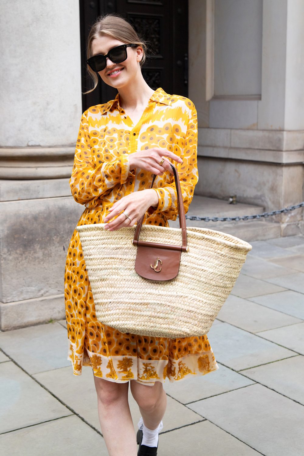 Jimmy Choo "Macy" Shopper aus Bast