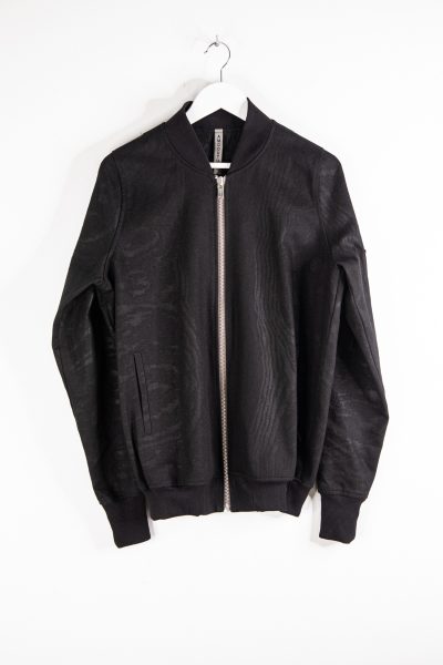 AM Couture Bomberjacke mit dezentem Zebramuster in Schwarz