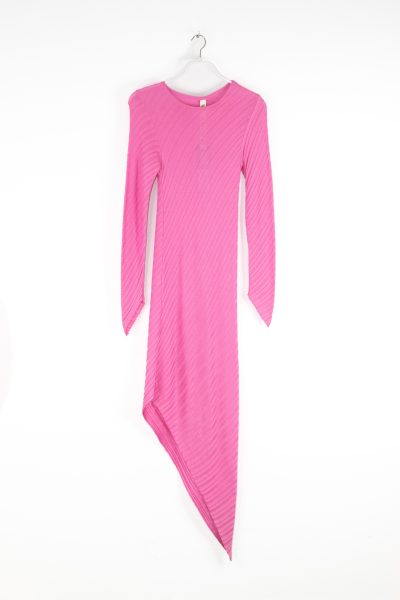 Petar Petrov "Adon" Midikleid aus Seide in Rosa