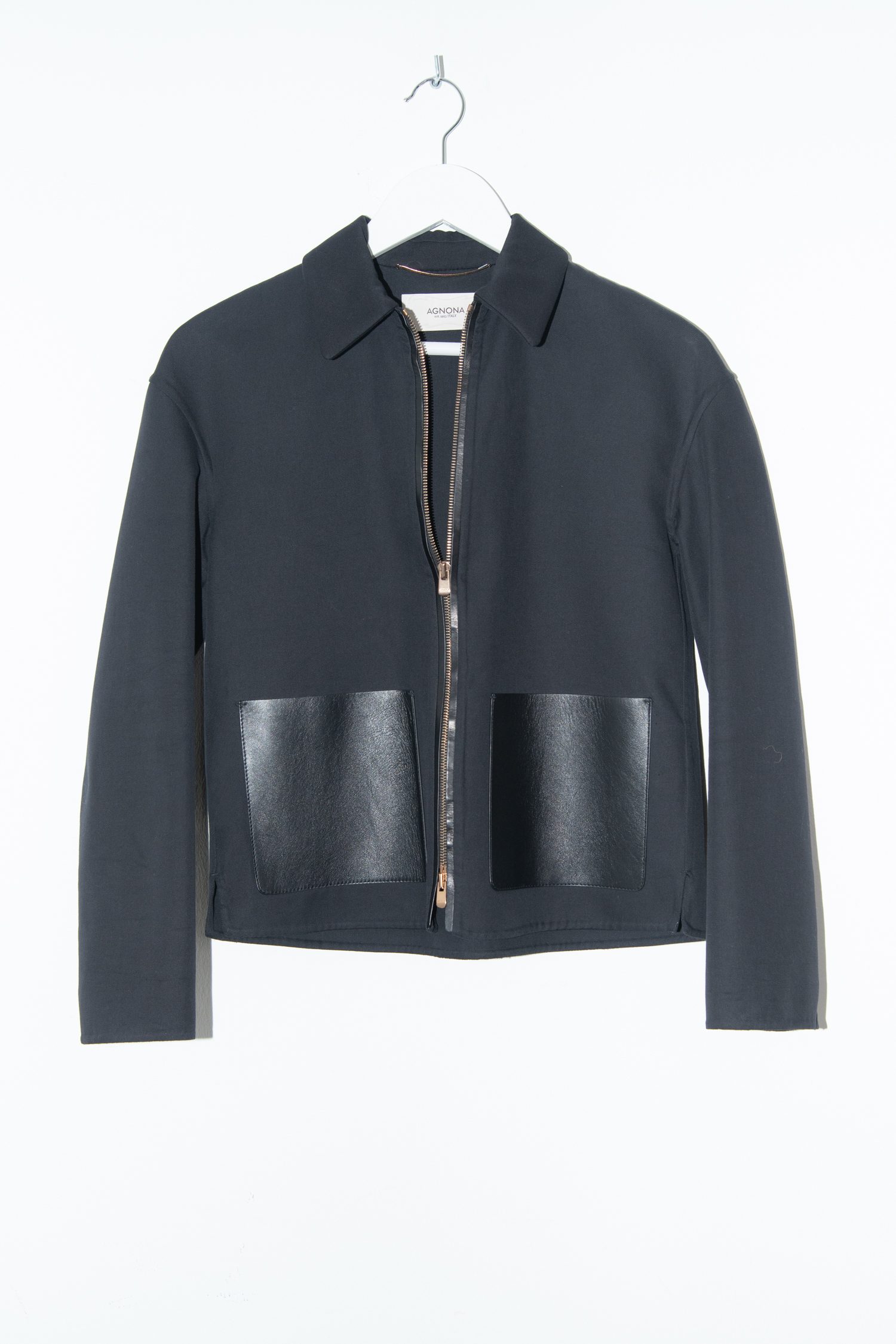 Agnona Jacke in Dunkelblau und Schwarz