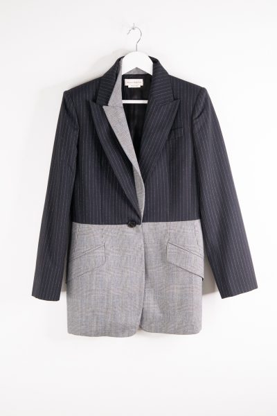 Alexander McQueen Blazer im Patchwork-Look