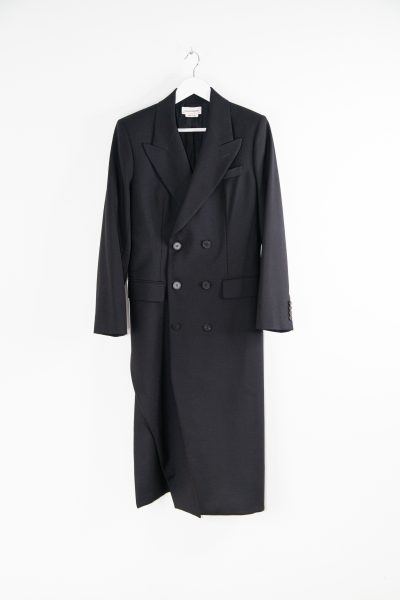 Alexander McQueen Mantel in Schwarz