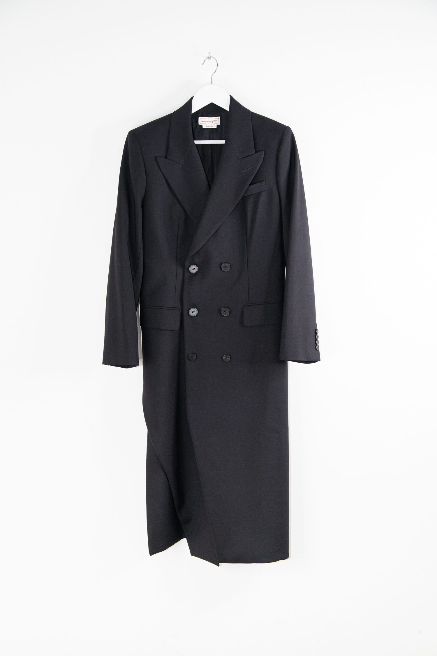 Alexander McQueen Mantel in Schwarz