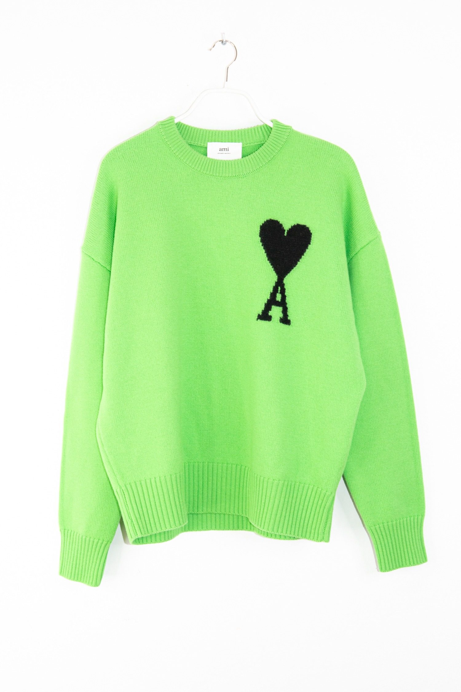 Thumbnail of http://Ami%20Paris%20Ami%20de%20Cœur%20Pullover%20in%20Grün%20und%20Schwarz