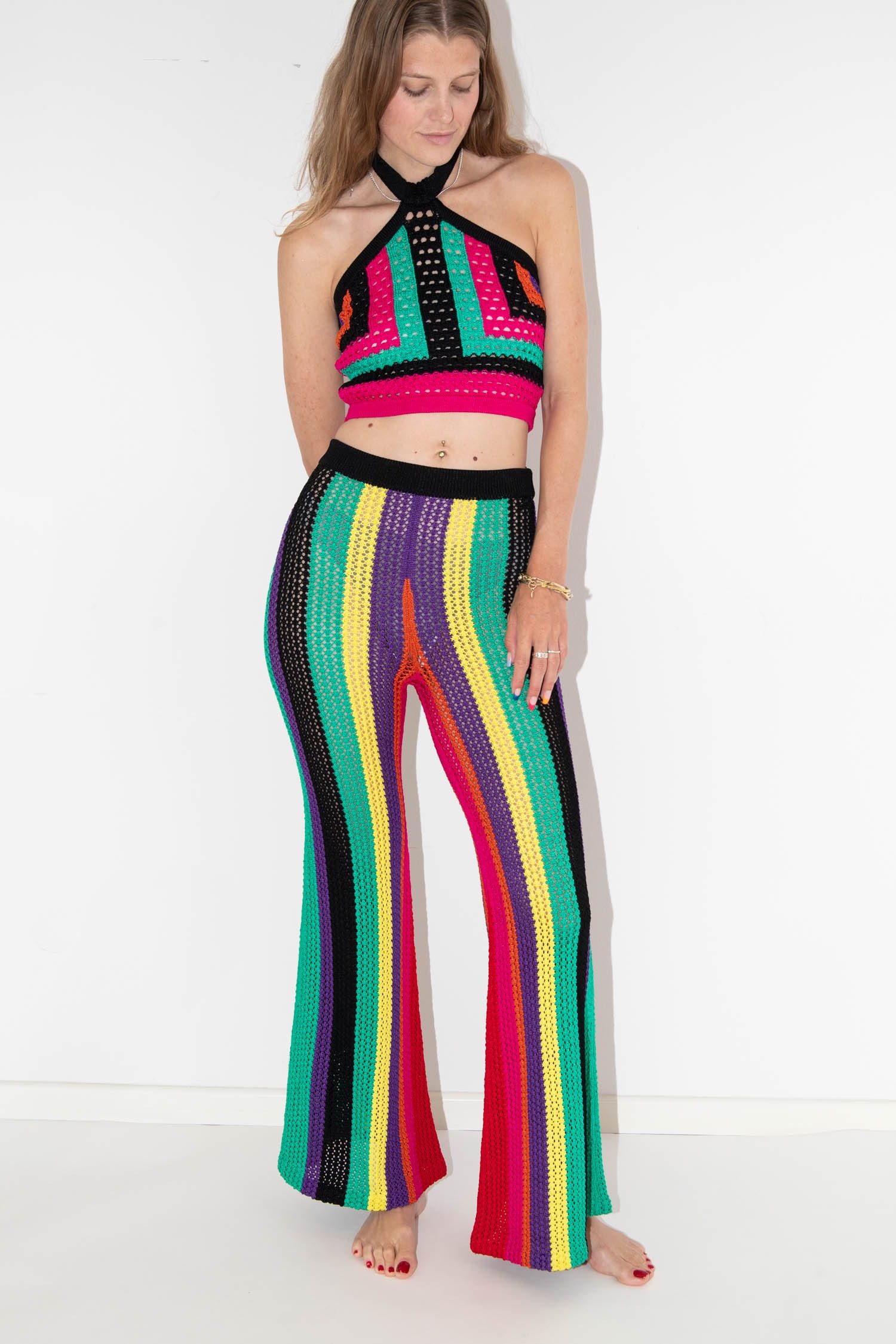 Thumbnail of http://Balmain%20Set%20aus%20Top%20und%20Hose%20mit%20geometrischem%20Muster