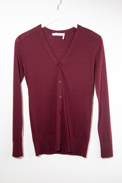 Chloé Feinstrickjacke in Bordeaux