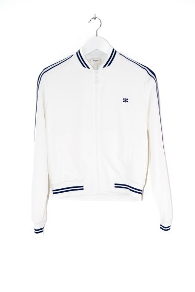 Celine Trainingsjacke in Weiß und Dunkelblau