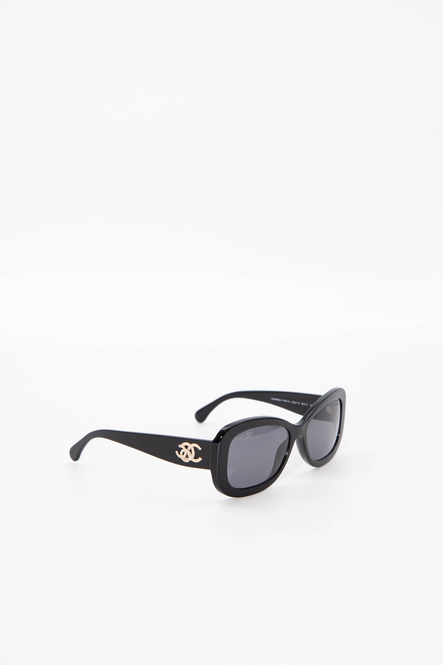 Chanel Sonnenbrille in Schwarz und Gold