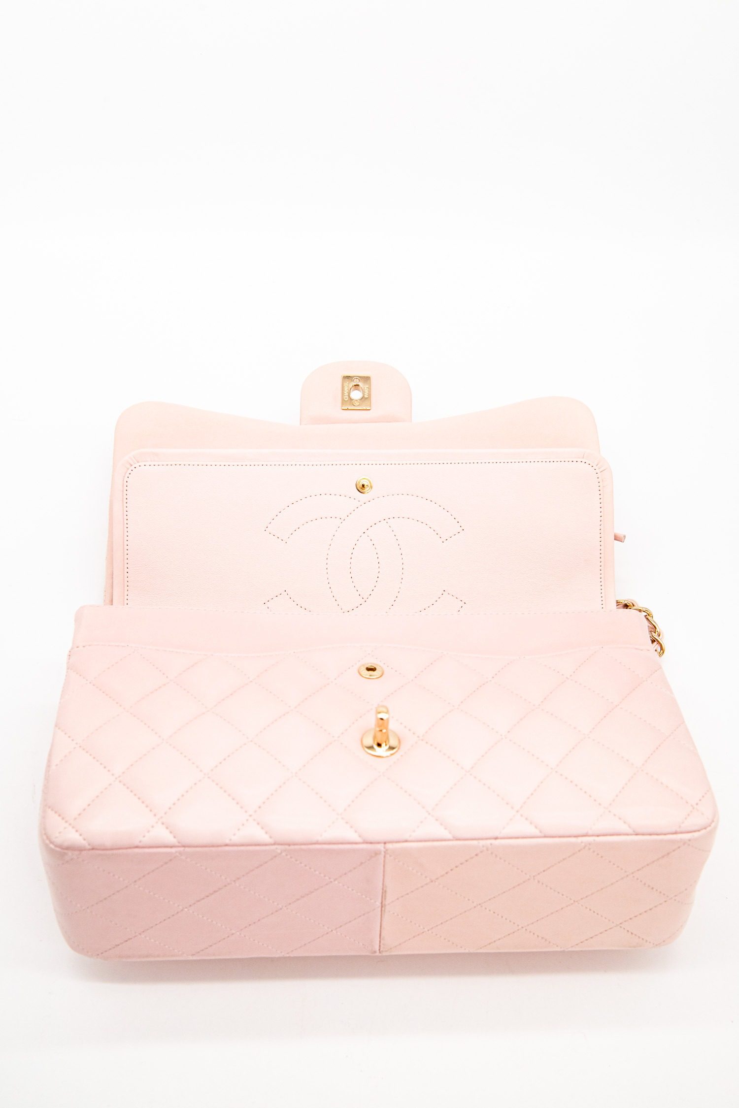 Thumbnail of http://Chanel%20Classic%20Jumbo%20Double%20Flap%20Bag%20Hellrosa