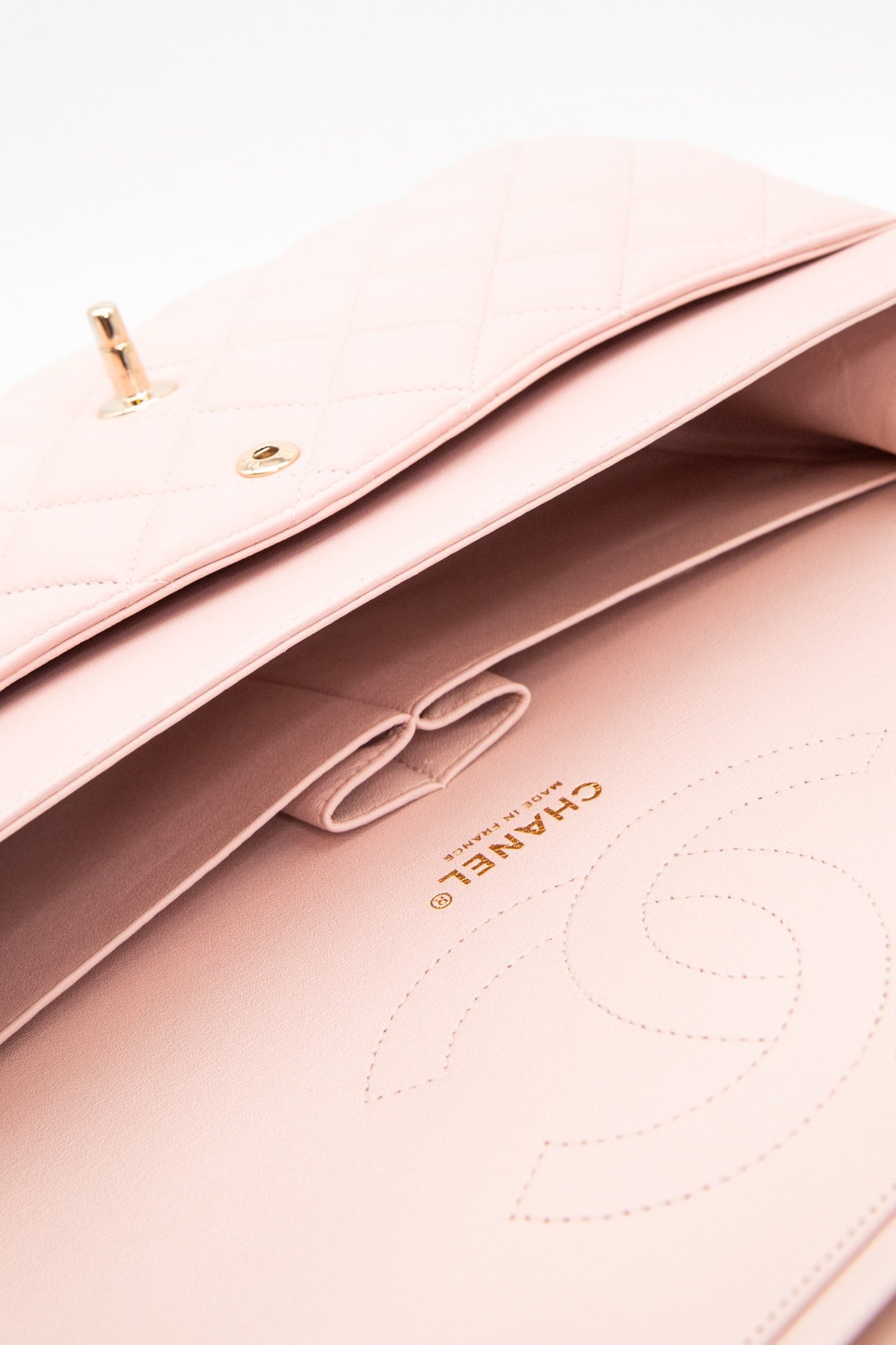 Thumbnail of http://Chanel%20Classic%20Jumbo%20Double%20Flap%20Bag%20Hellrosa