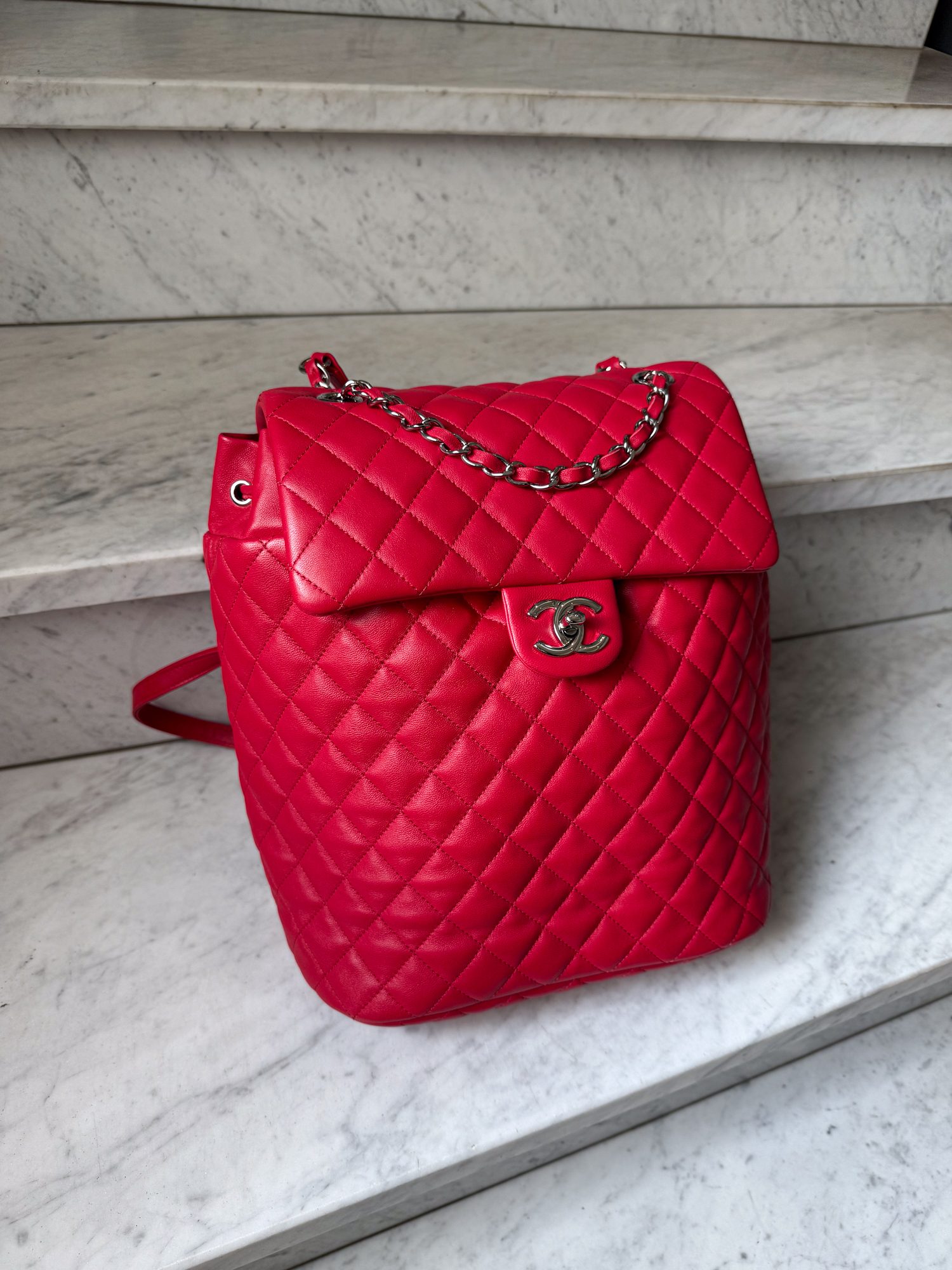 Chanel "Urban Spirit" Rucksack in Rot