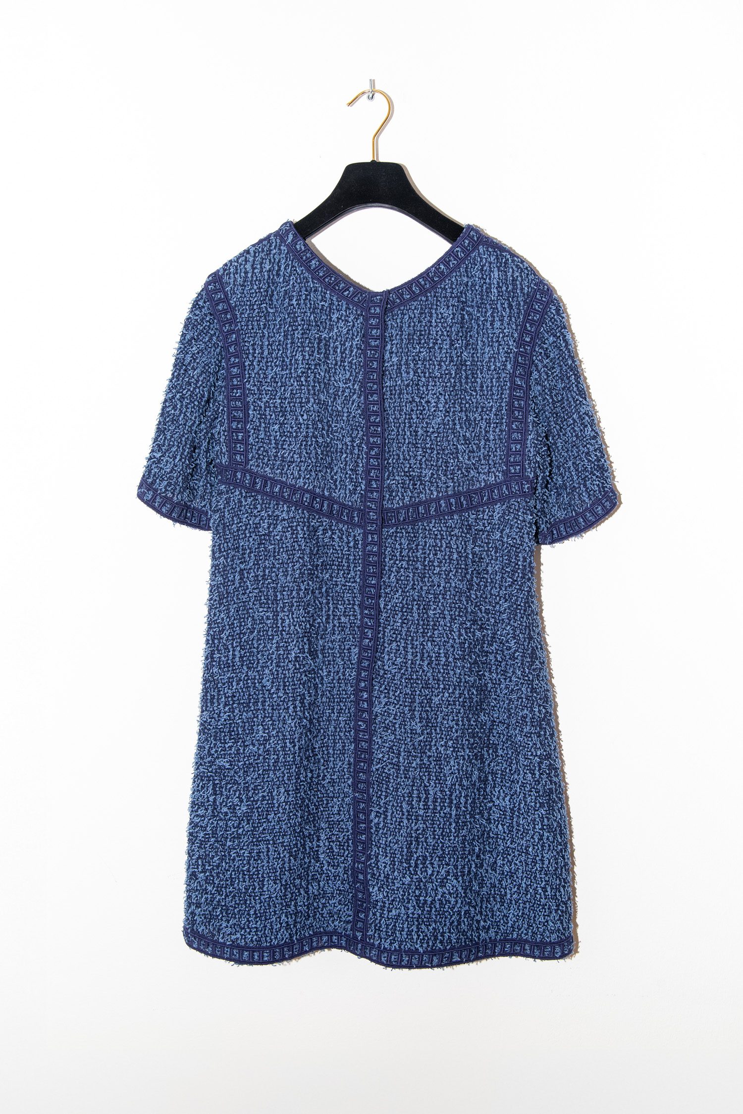 Chanel Bouclé Kleid in Blau