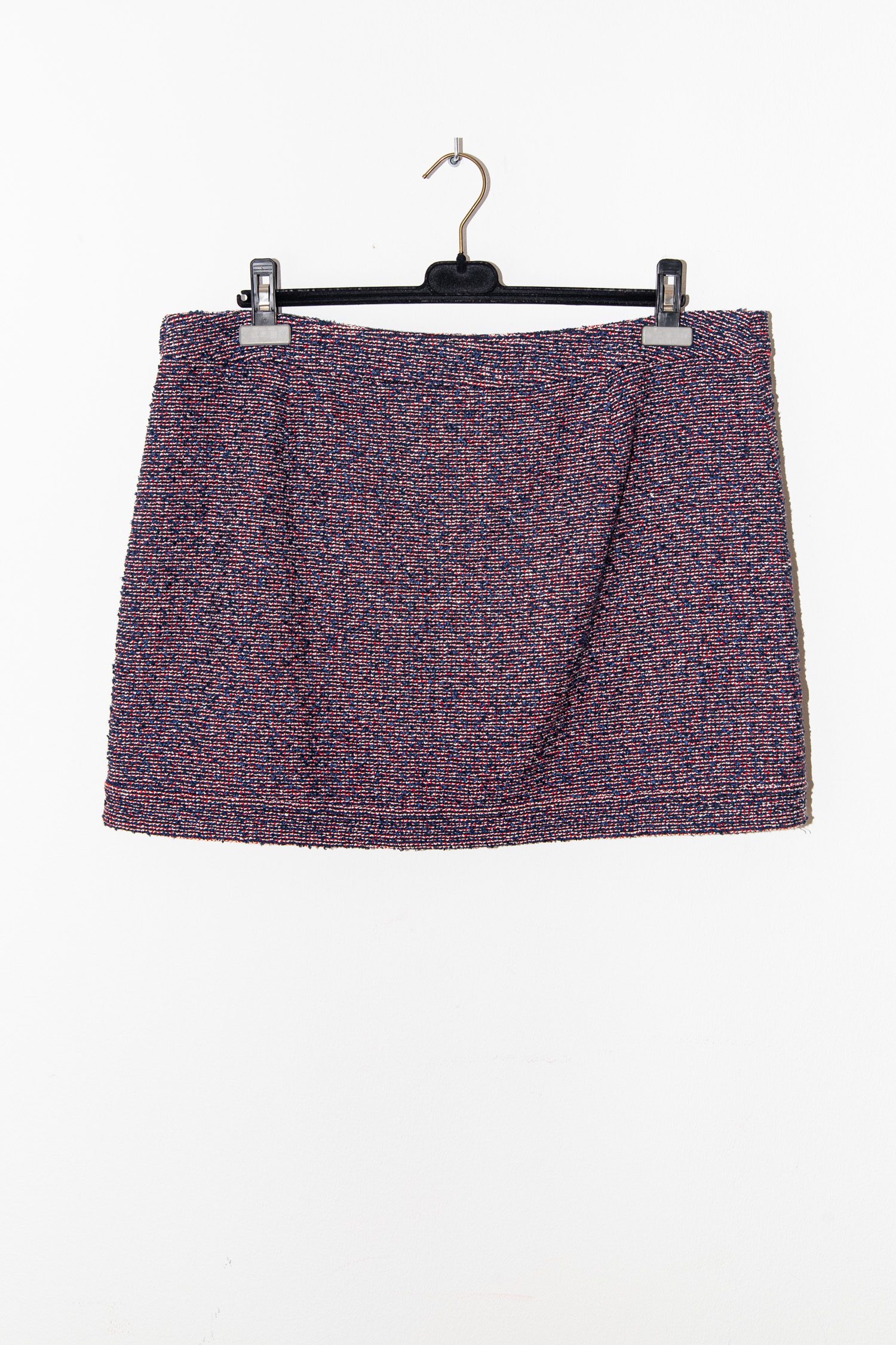 Chanel Bouclé-Rock in Blau und Rot