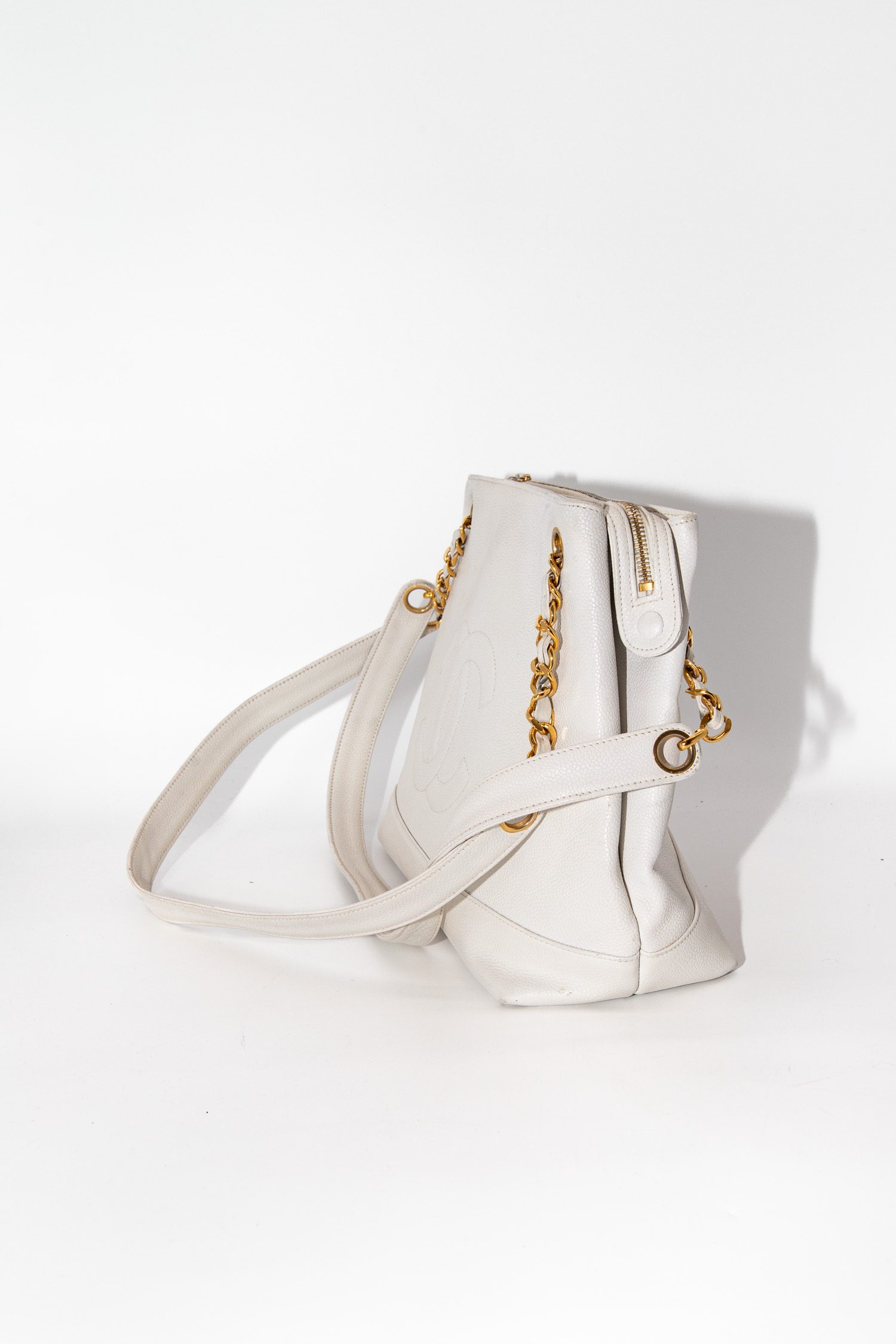 Chanel Coco Tote Bag in Cremeweiß