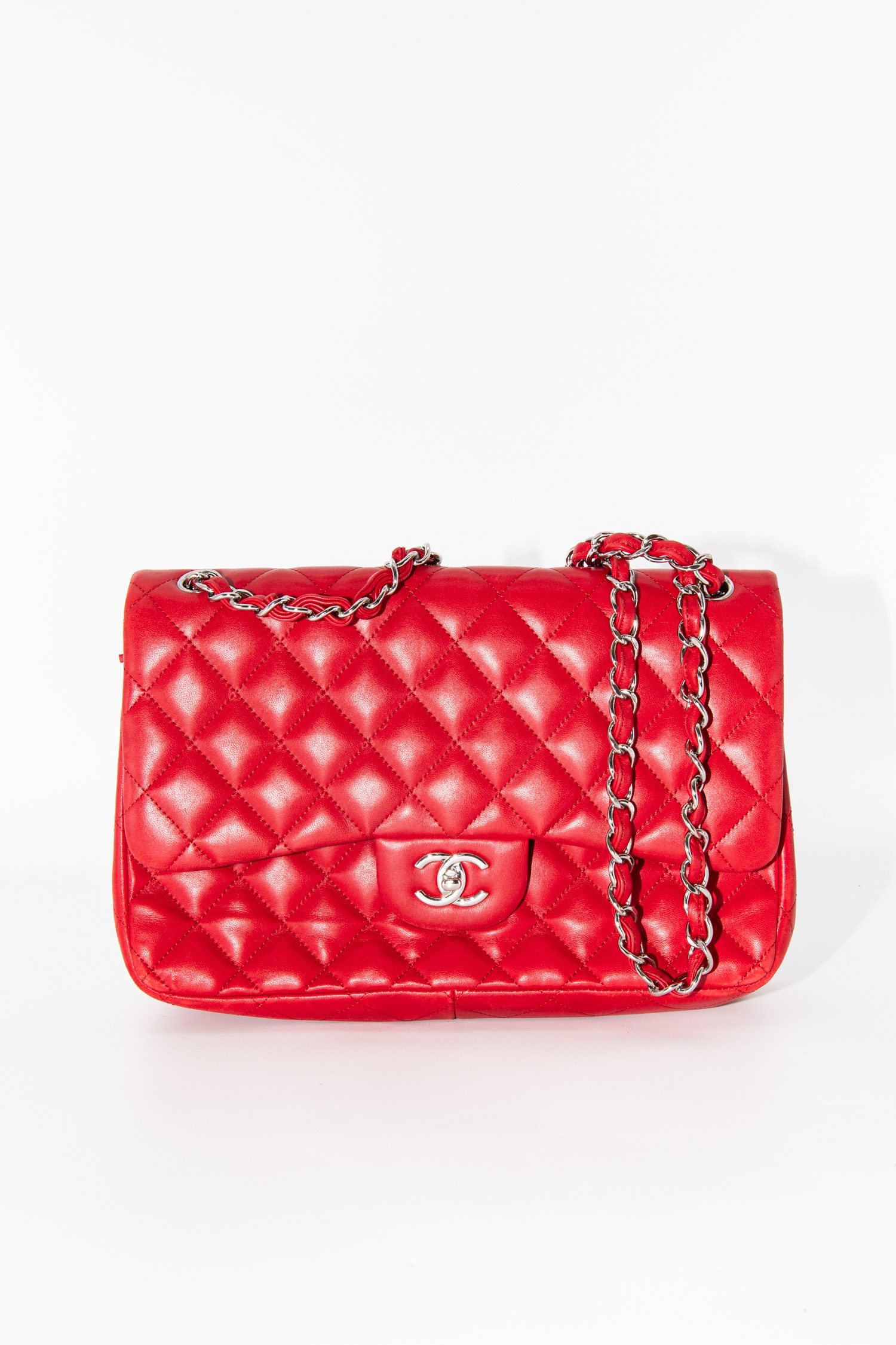 Chanel "11.12" Handtasche in Rot