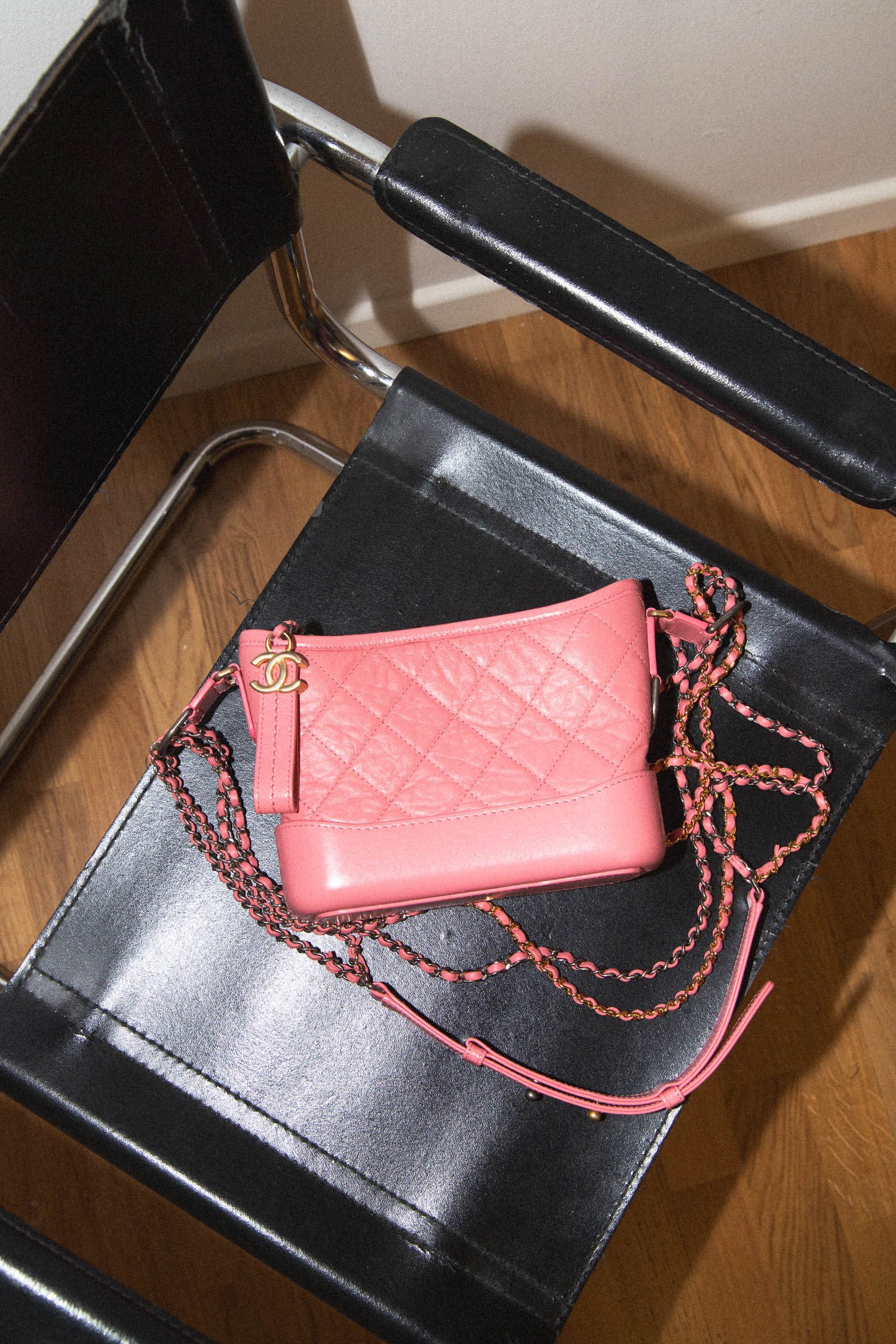 Chanel "Gabrielle" Umhängetasche in Rosa