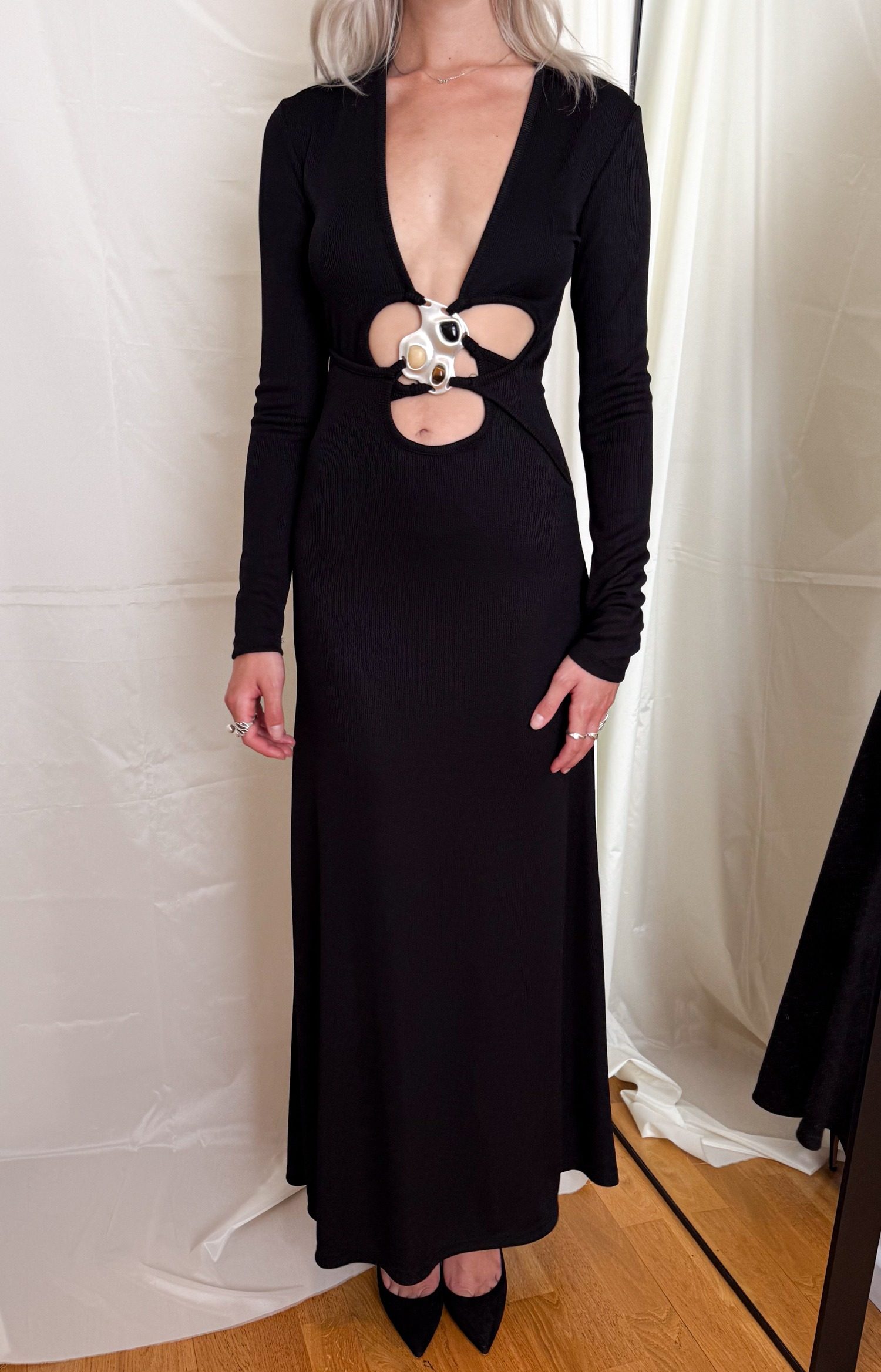Thumbnail of http://Christopher%20Esber%20Trio%20Stone%20Maxikleid%20in%20Schwarz