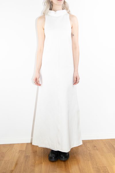 Courrèges Maxikleid in Weiß