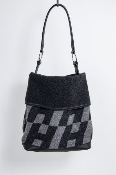 Hermès Tasche aus Wolle mit "H bias" Muster
