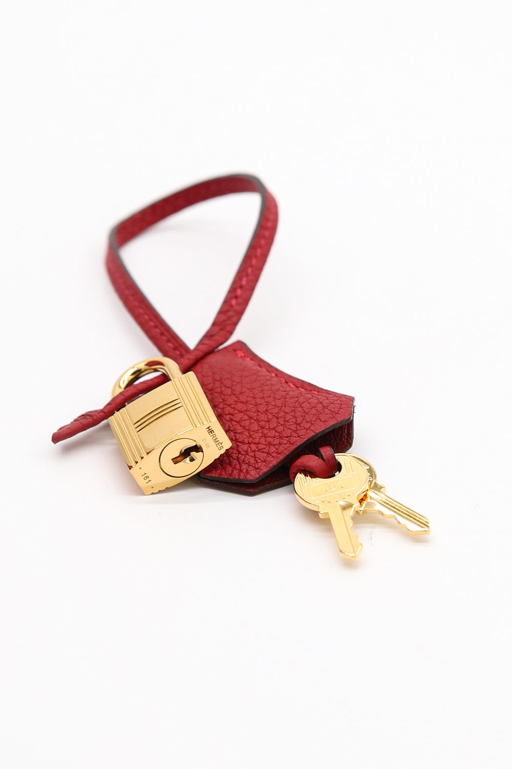 Hermès "Birkin" 35 Handtasche in Rot und Gold