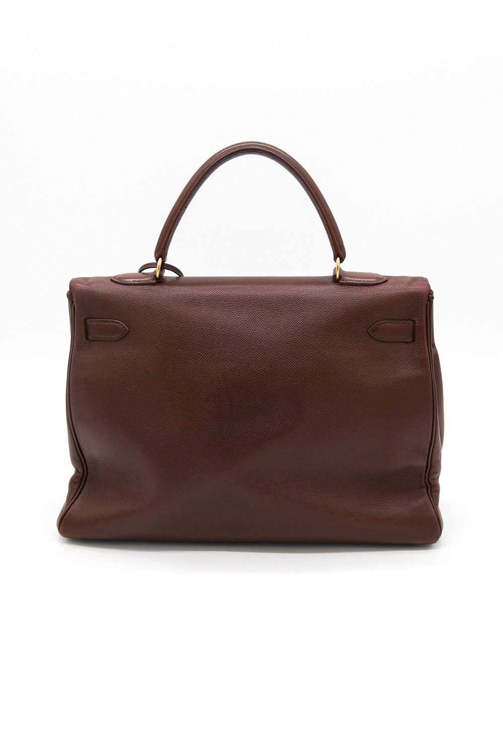 Thumbnail of http://Hermès%20Kelly%20Vintage%20Handtasche%20in%20Braun%20und%20Gold