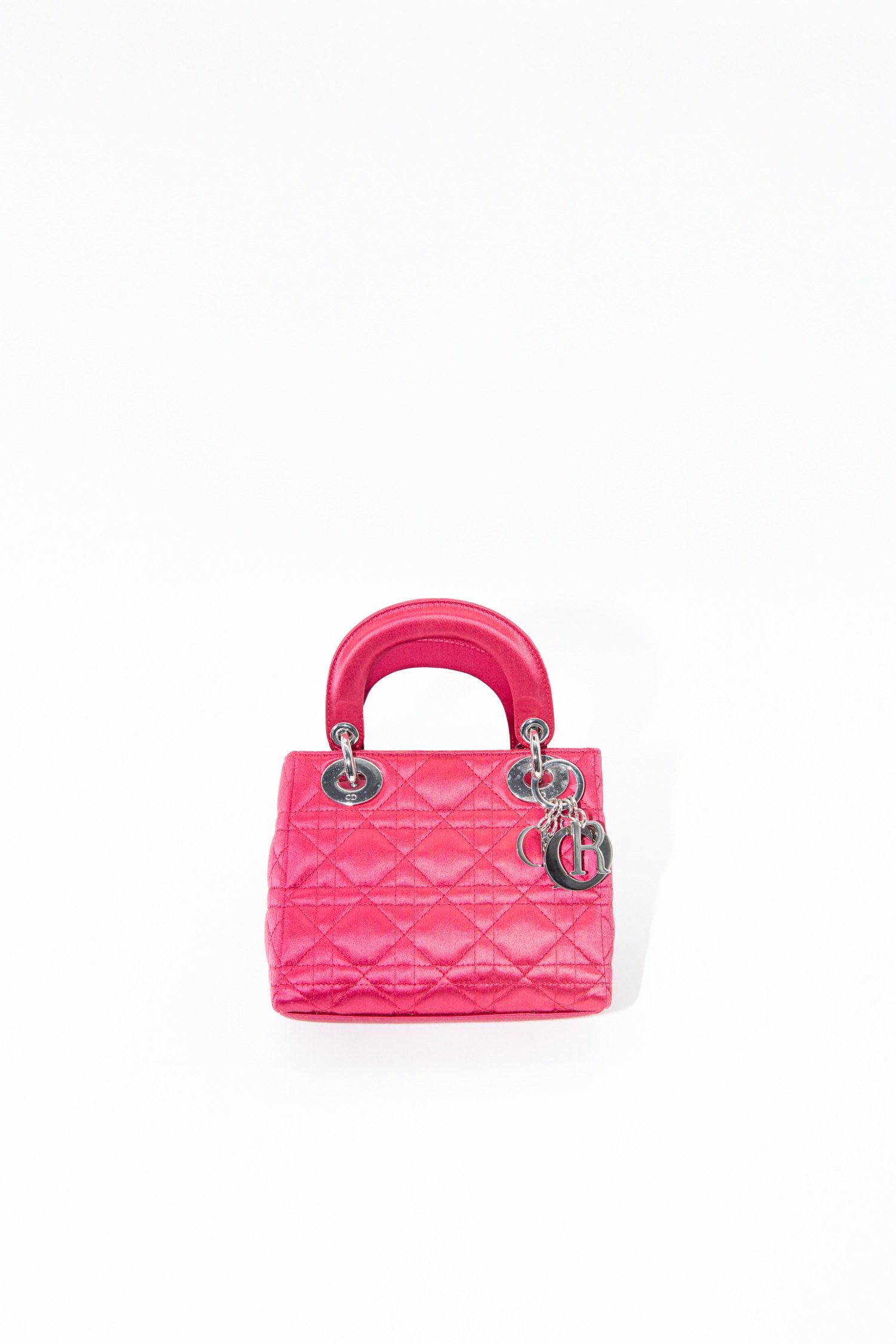 Thumbnail of http://Dior%202011%20Mini%20Satin%20Cannage%20Lady%20Dior%20Handtasche%20in%20Pink