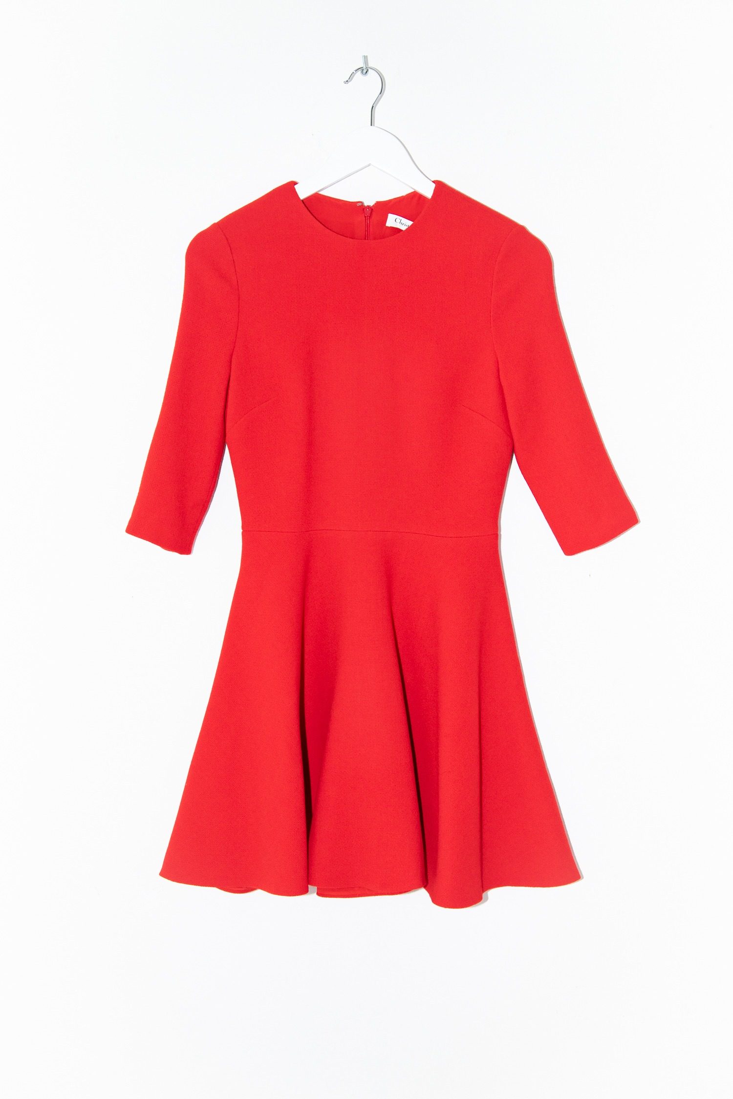 Thumbnail of http://Christian%20Dior%20Vintage%20Minikleid%20aus%20Wolle%20in%20Rot