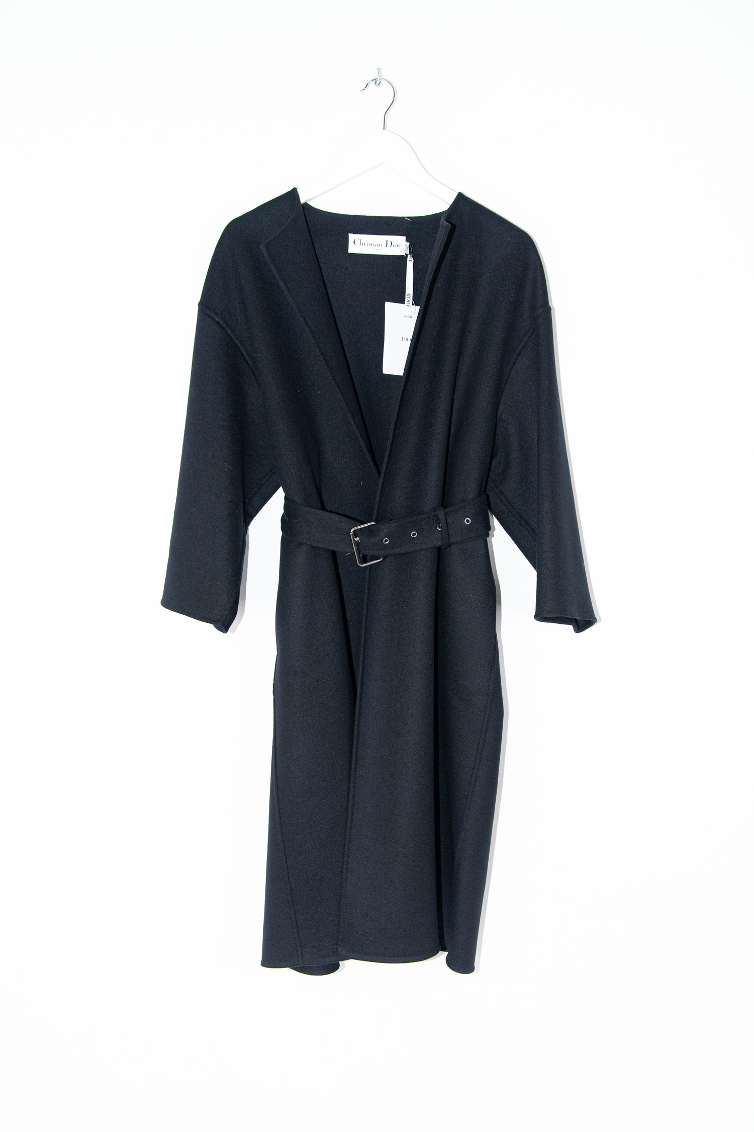 Dior Double-Face-Mantel aus Wollmischung in Schwarz