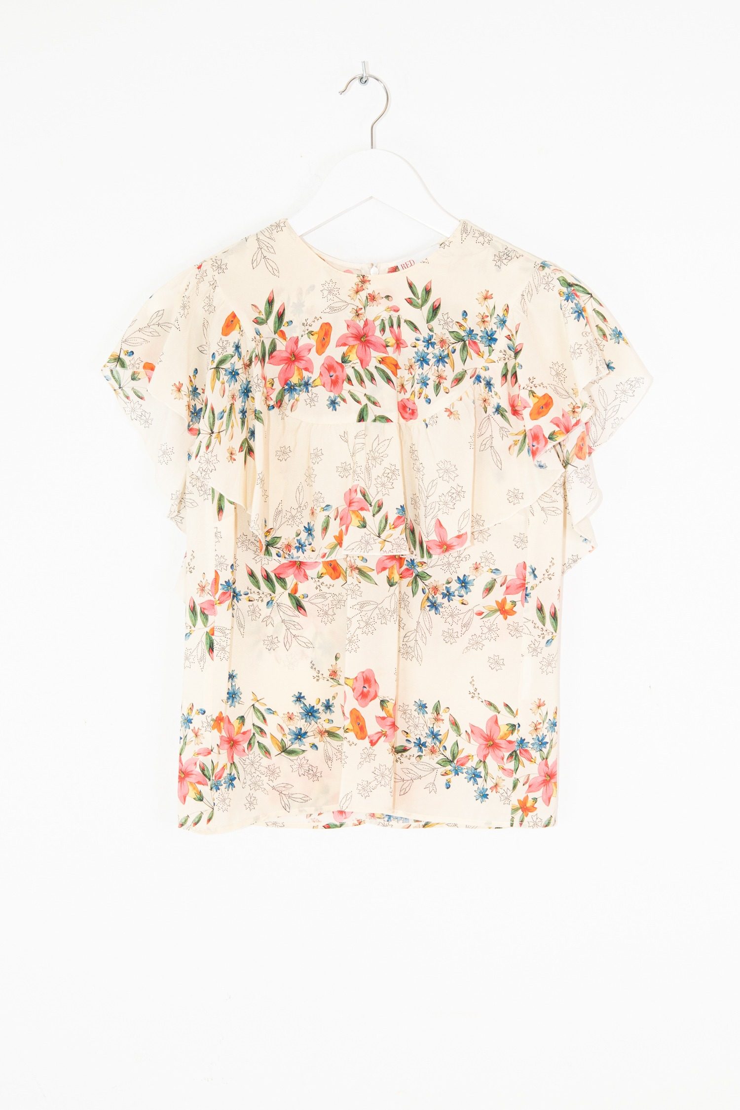 Thumbnail of http://Red%20Valentino%20Bluse%20mit%20Blumenmuster%20in%20Ecru