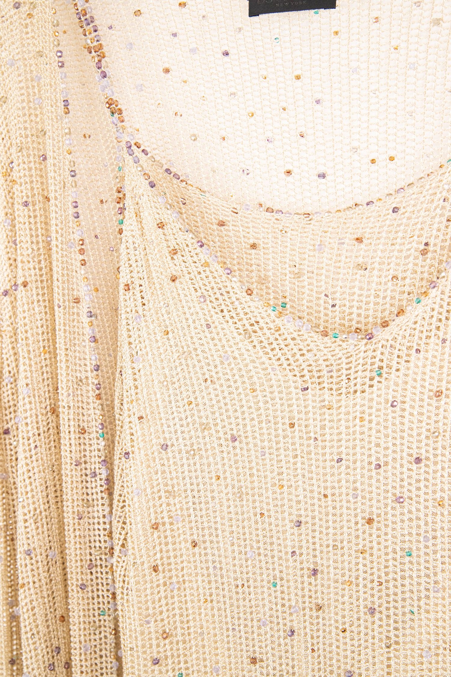 Thumbnail of http://Donna%20Karan%20Twinset%20mit%20Perlen%20in%20Beige