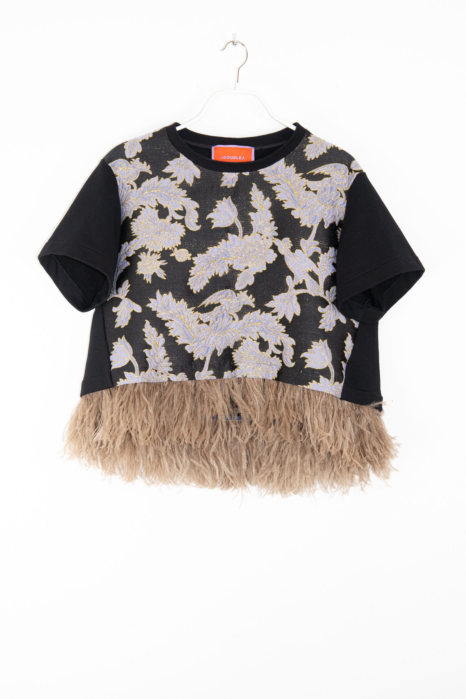 La Double J. "Scala" Oberteil in Schwarz und Lavendel